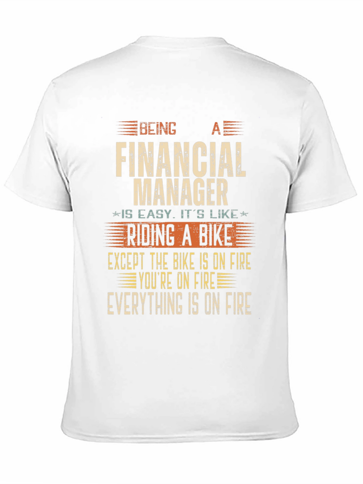 Financial Manager On Fire T-Shirt