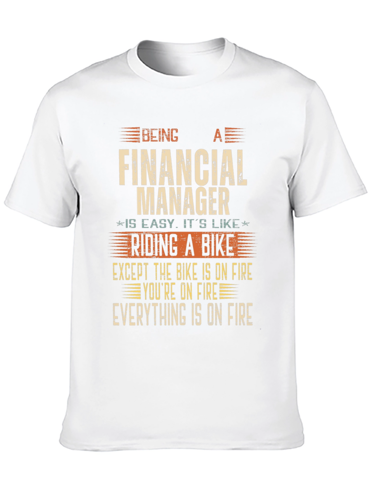 Financial Manager On Fire T-Shirt