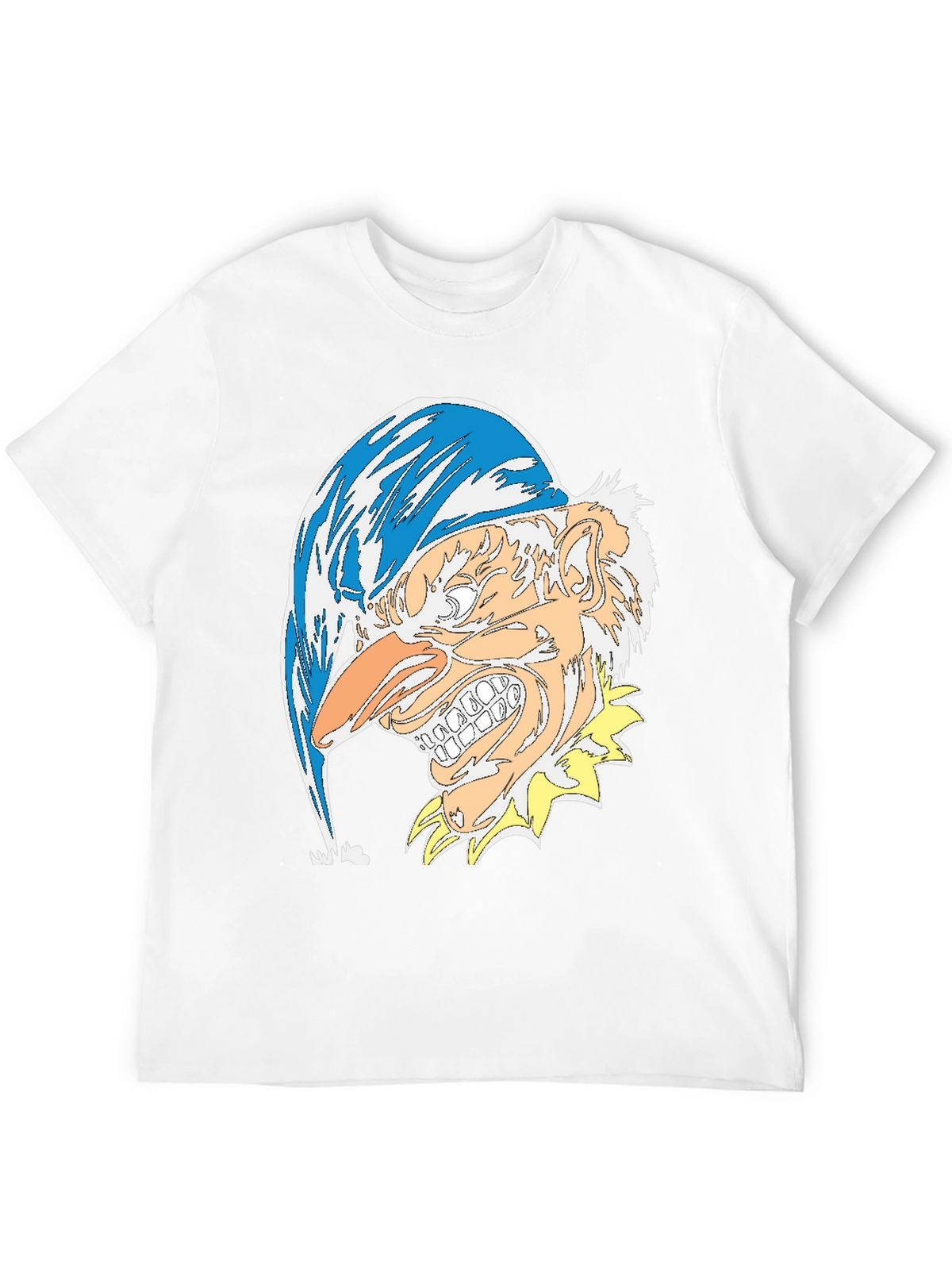 Mens Black T-Shirt with Jester Graphic
