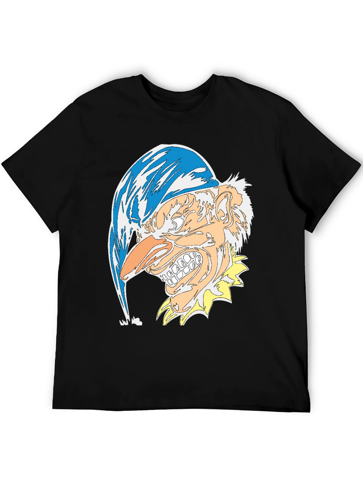 Mens Black T-Shirt with Jester Graphic