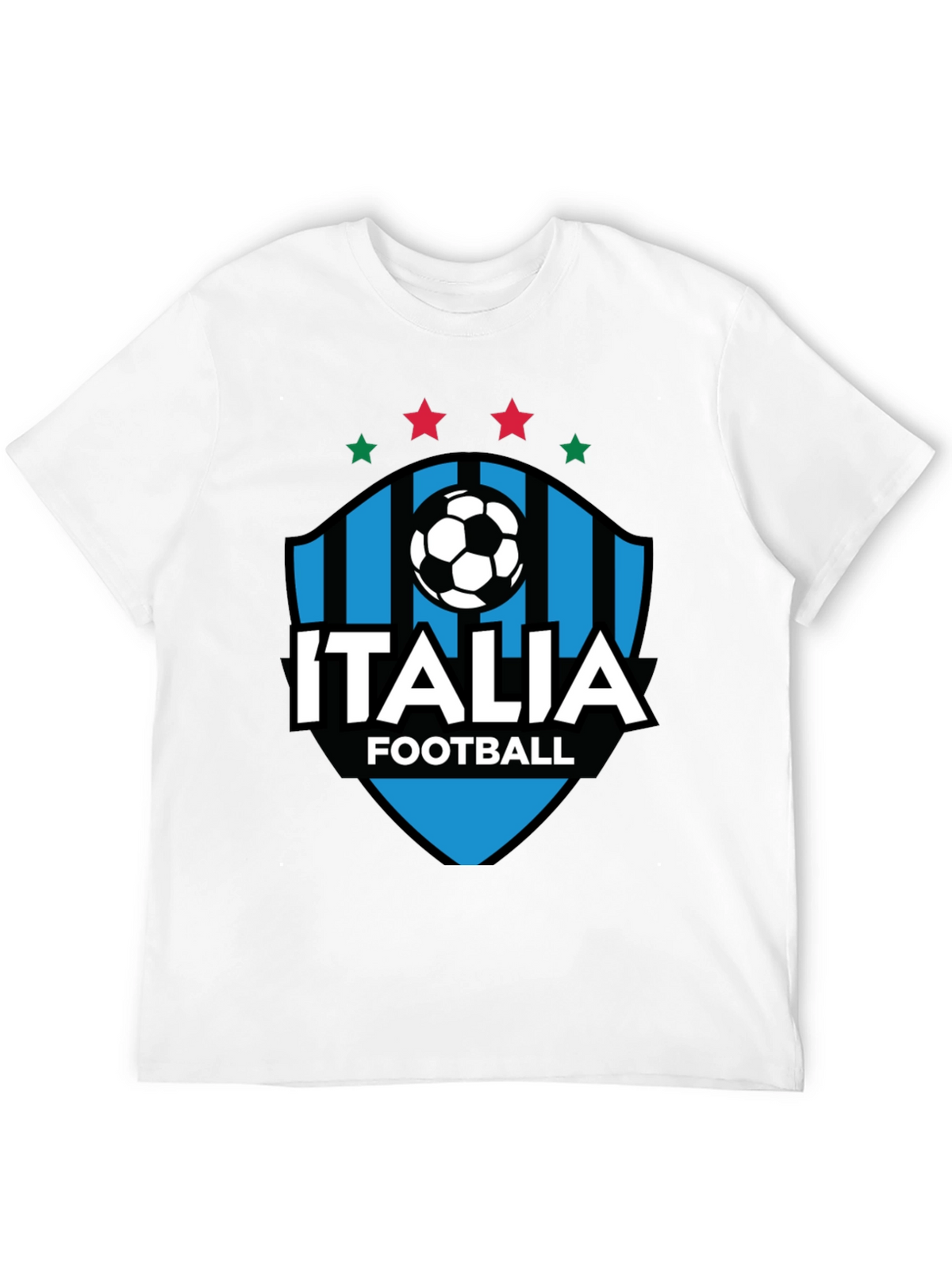 Italia Football Black T-Shirt