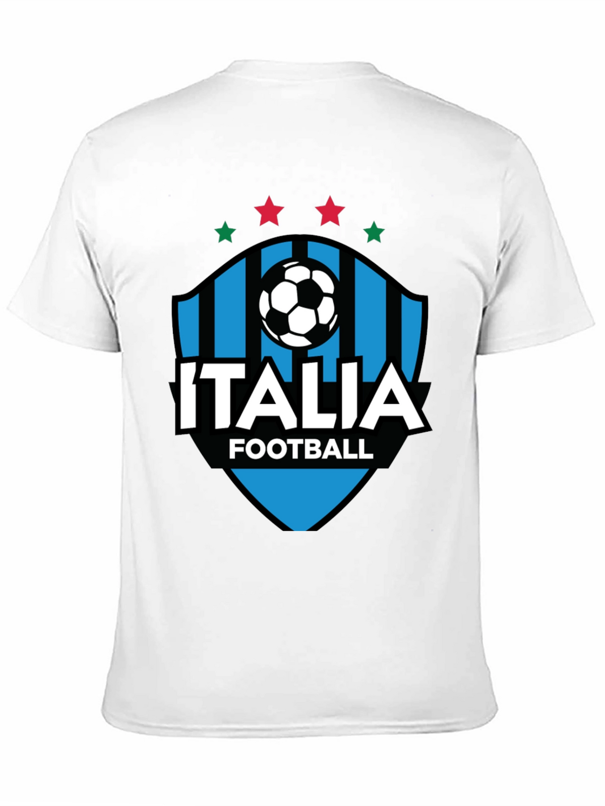 Italia Football Black T-Shirt