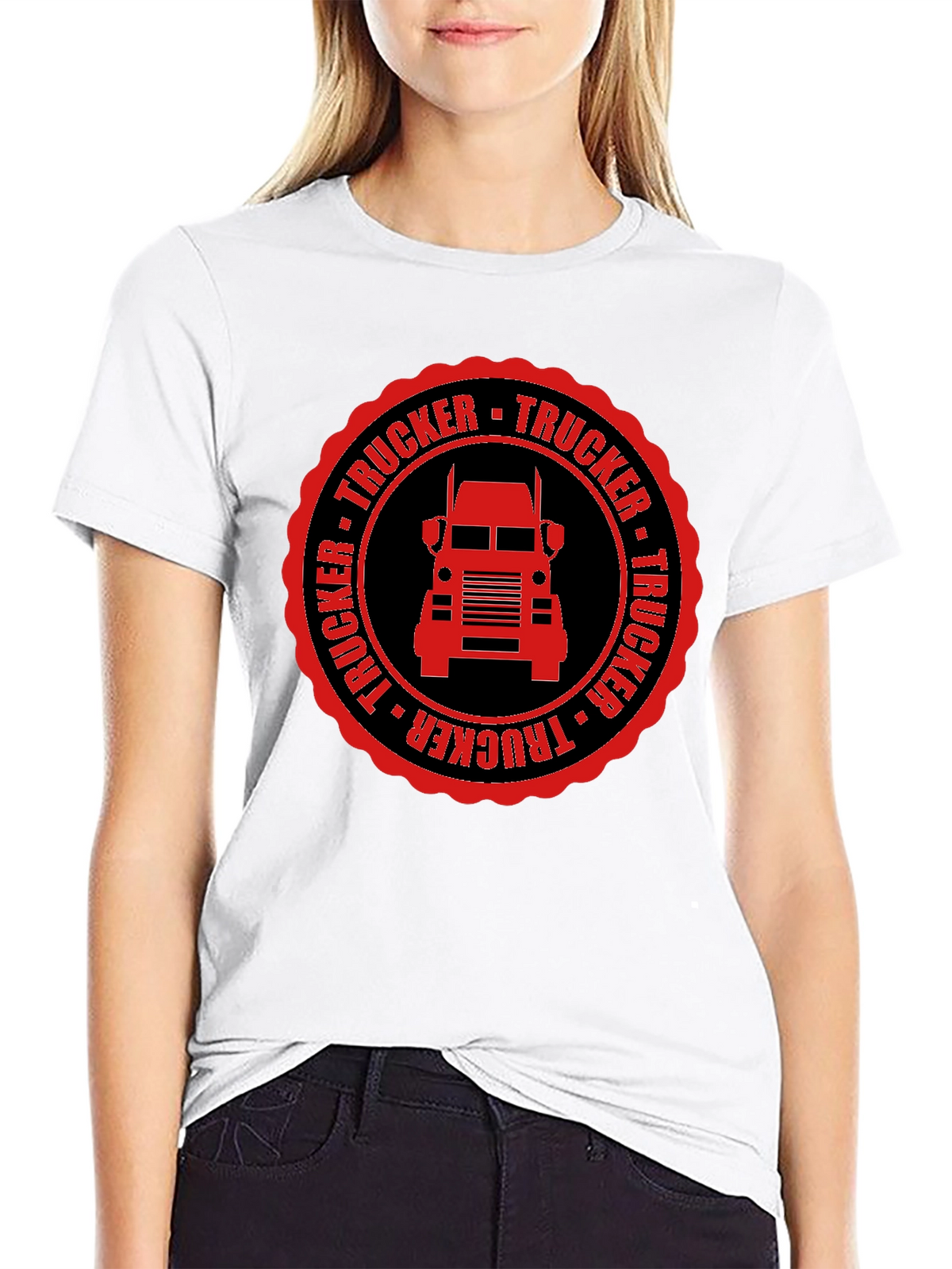 Trucker T-Shirt - Black Truck Driver Tee