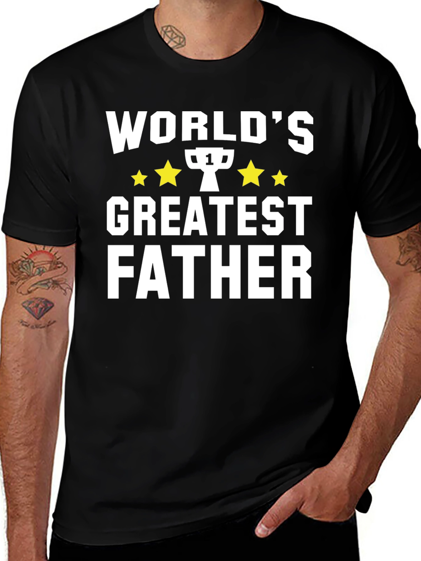 Worlds Greatest Father T-Shirt - Perfect Gift