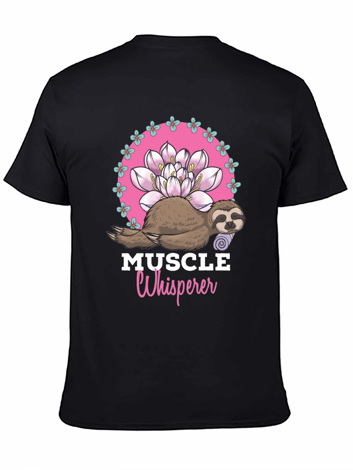 Muscle Whisperer Sloth Graphic T-Shirt