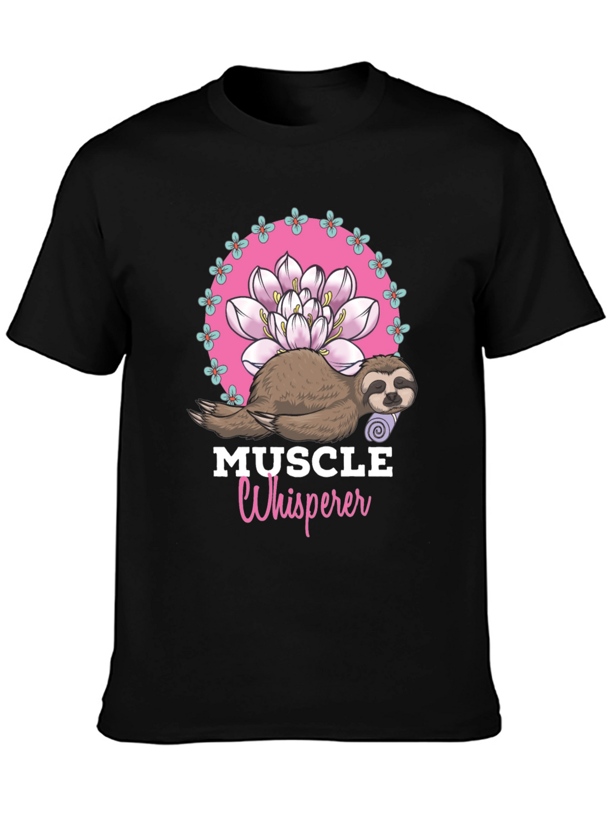 Muscle Whisperer Sloth Graphic T-Shirt