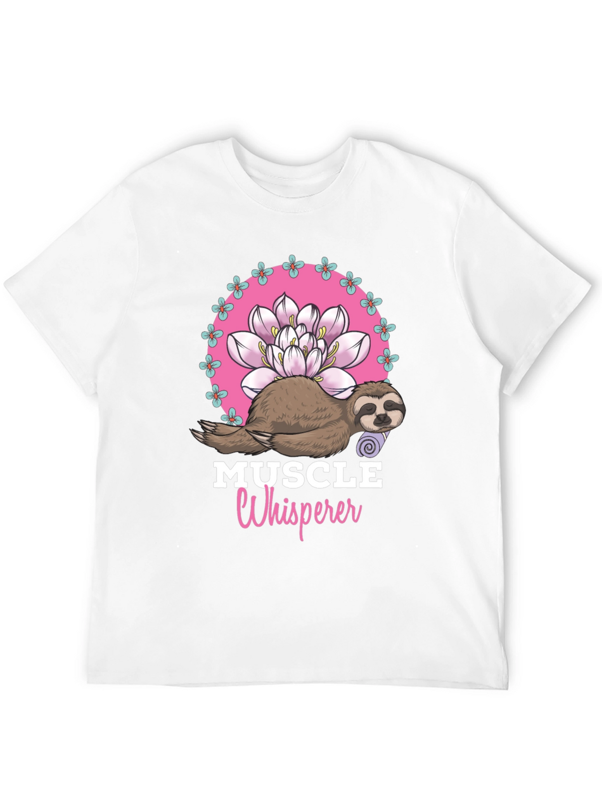 Muscle Whisperer Sloth Graphic T-Shirt