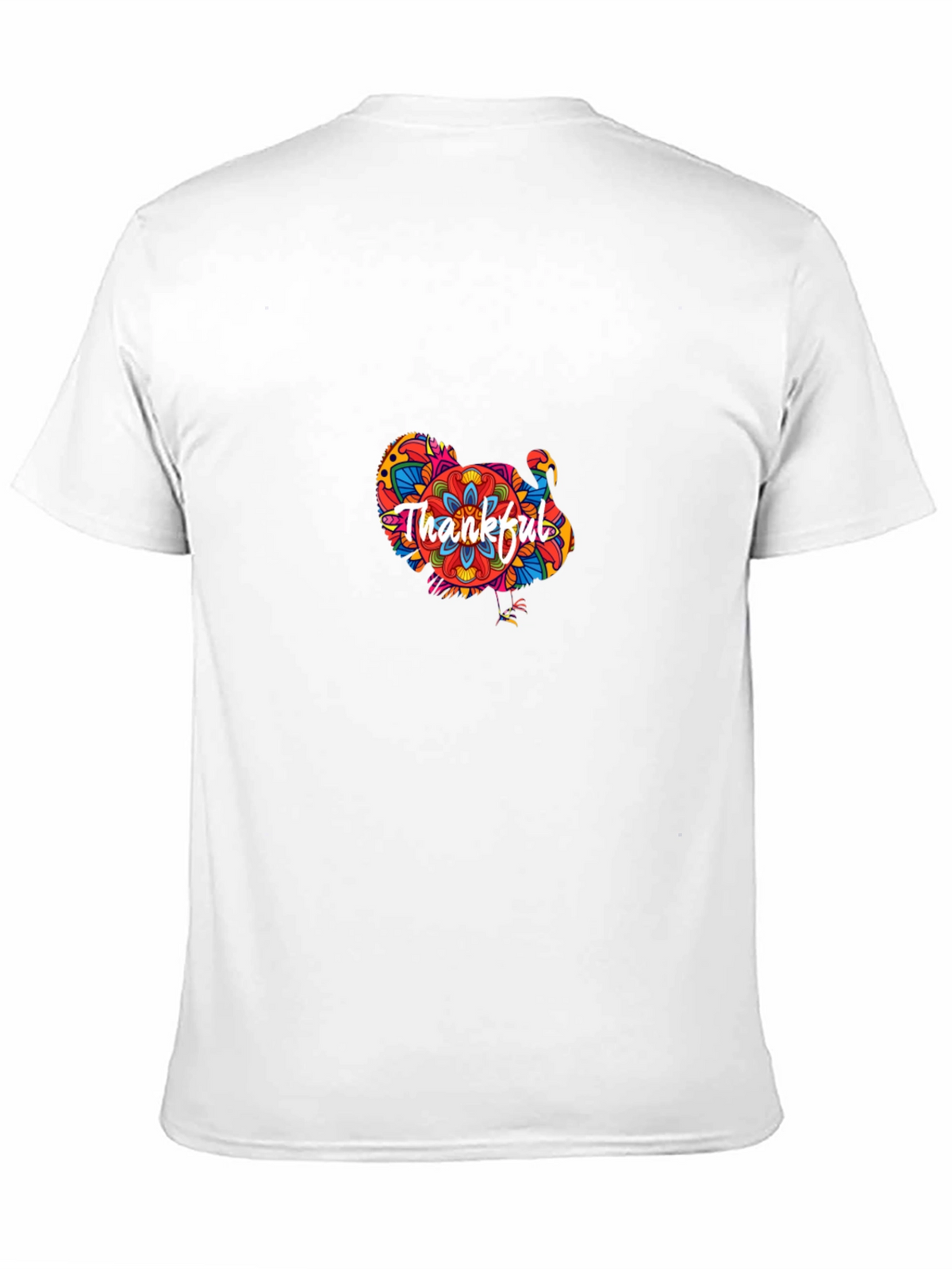 Thankful Turkey Graphic T-Shirt - Thanksgiving Tee