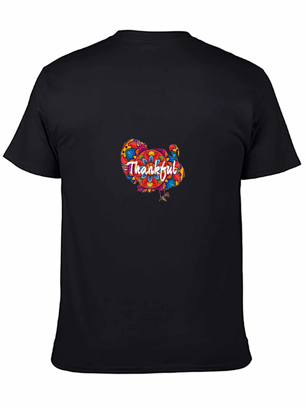 Thankful Turkey Graphic T-Shirt - Thanksgiving Tee