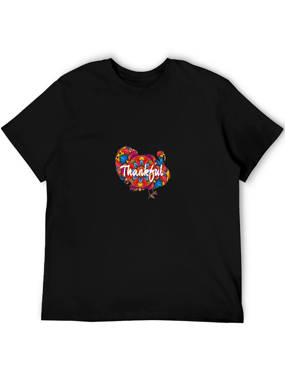 Thankful Turkey Graphic T-Shirt - Thanksgiving Tee