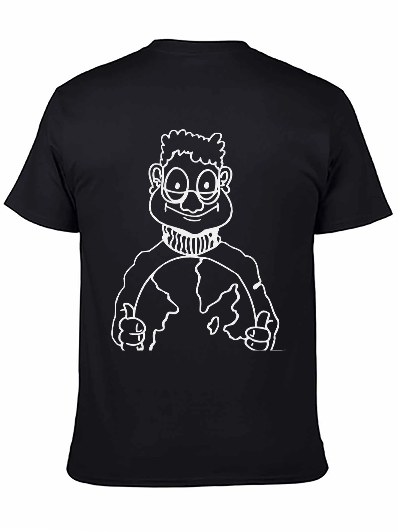 Cartoon Graphic Black T-Shirt