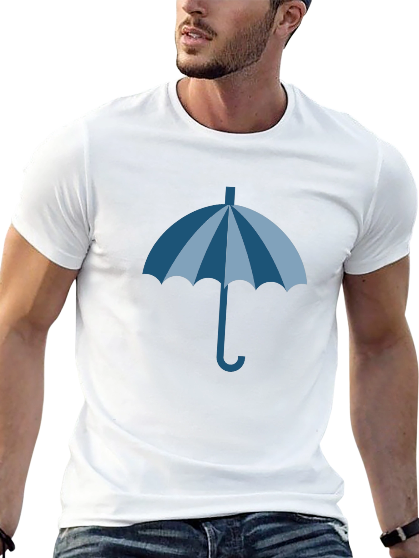 Umbrella Graphic Tee - Stylish Weather Ready Design