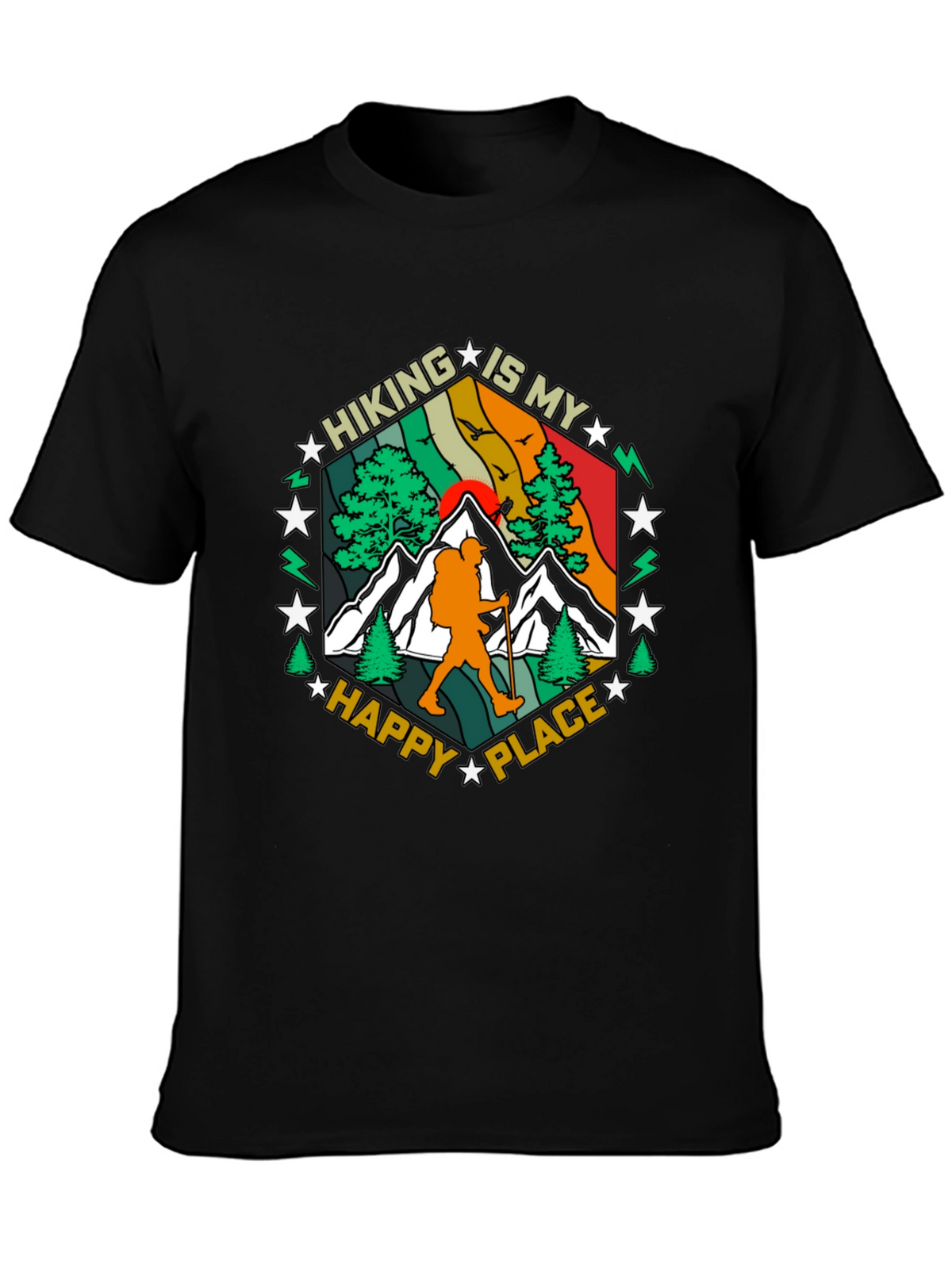 Hiking Is My Happy Place Graphic Tee