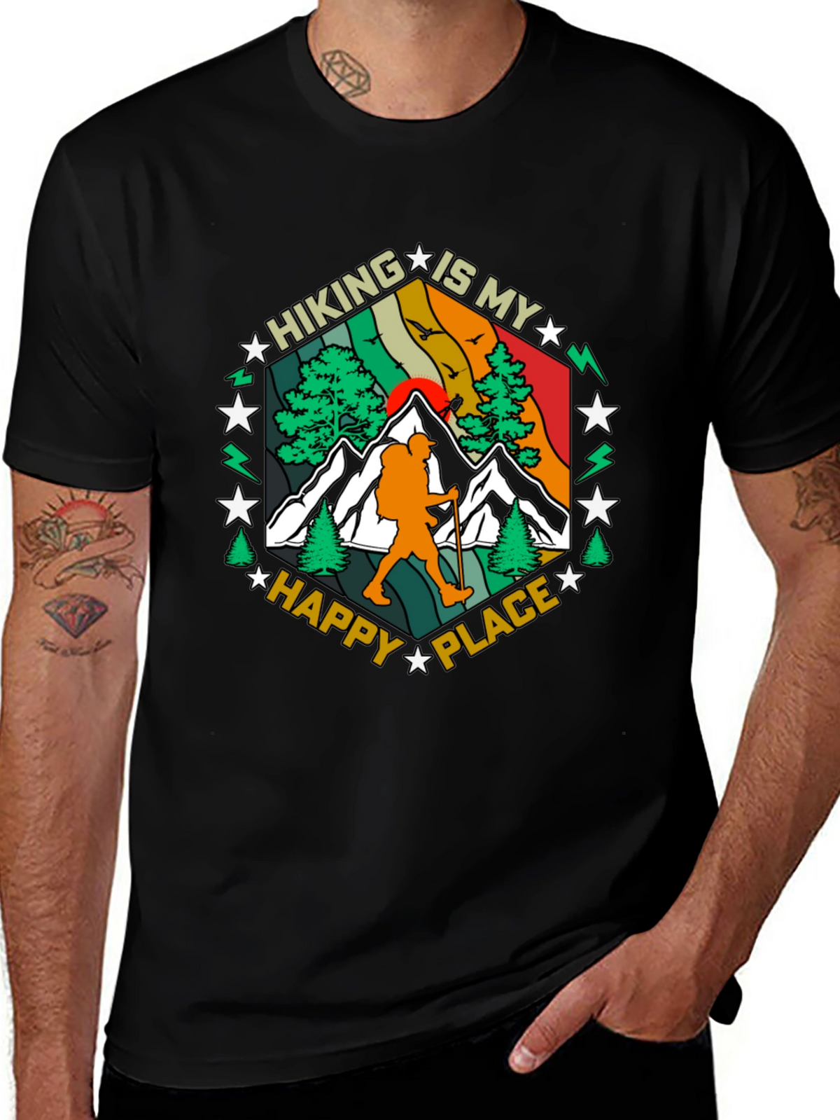 Hiking Is My Happy Place Graphic Tee