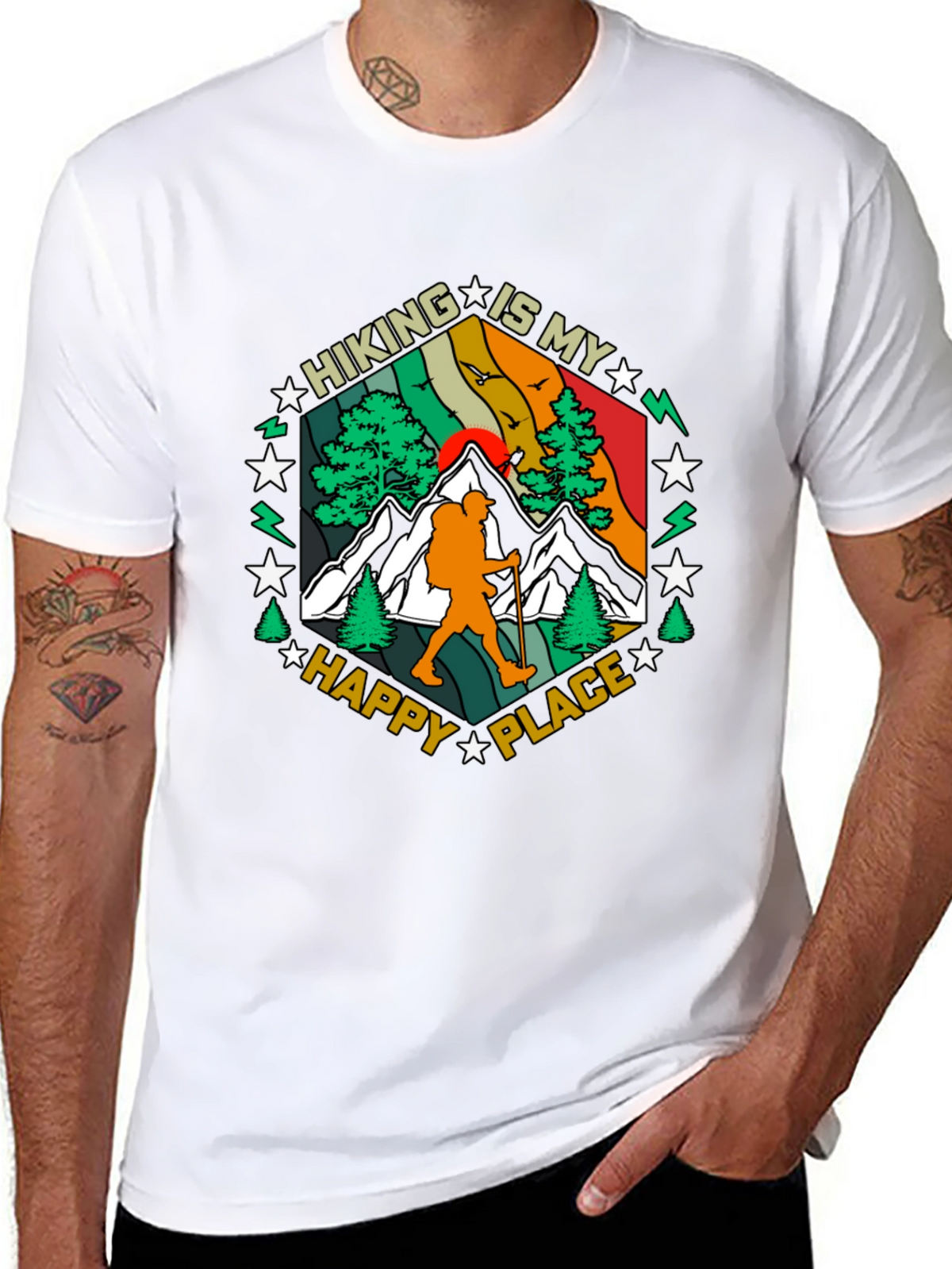 Hiking Is My Happy Place Graphic Tee