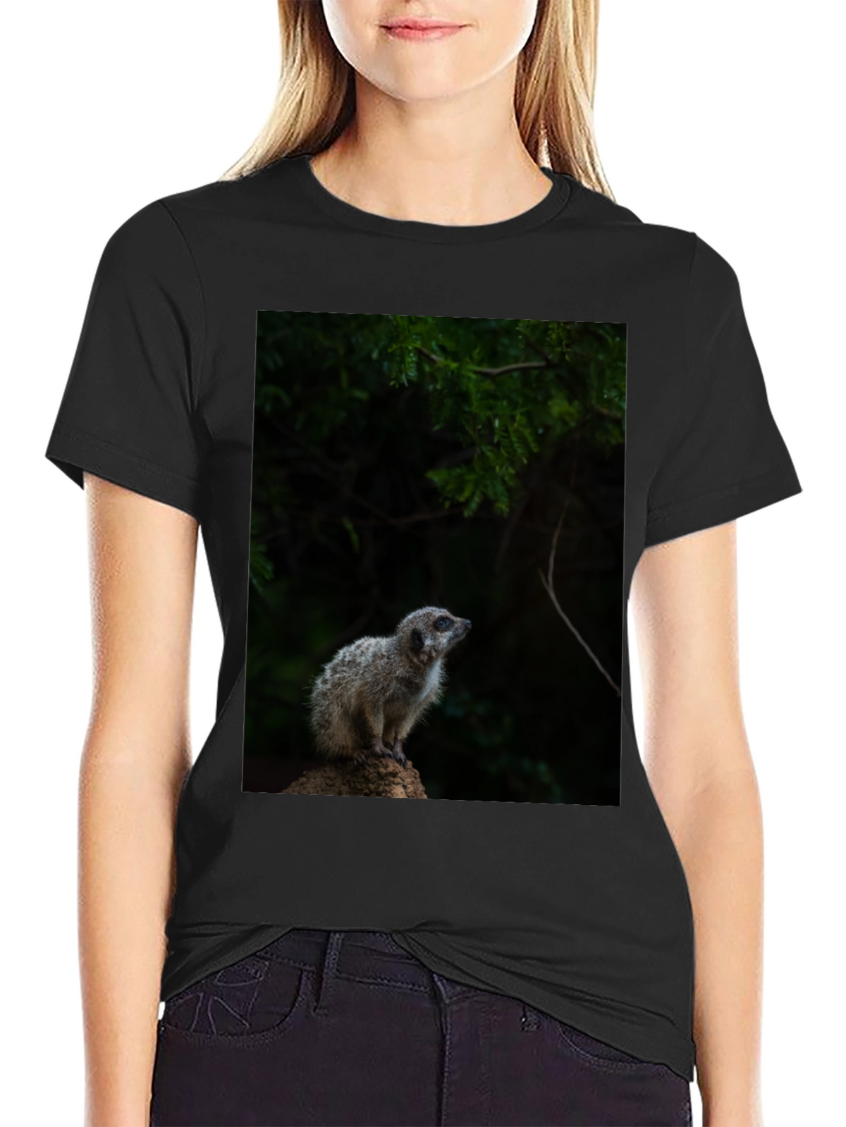 Meerkat Graphic Tee - Wildlife Animal Shirt