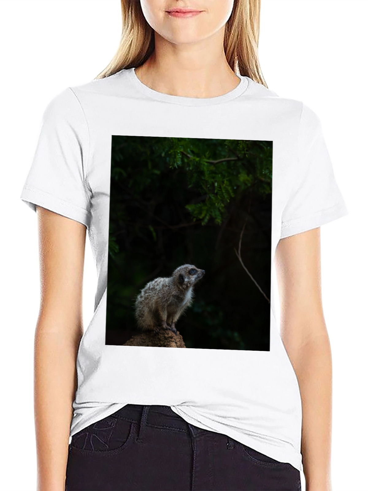 Meerkat Graphic Tee - Wildlife Animal Shirt