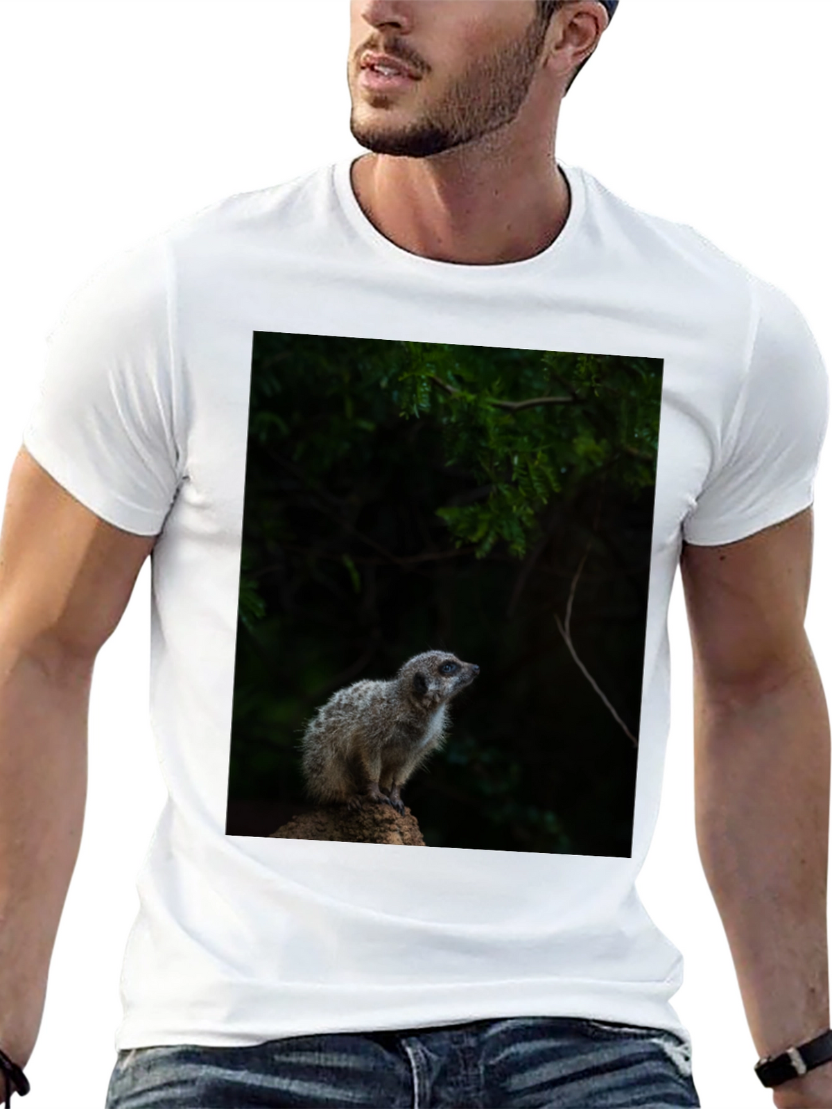 Meerkat Graphic Tee - Wildlife Animal Shirt