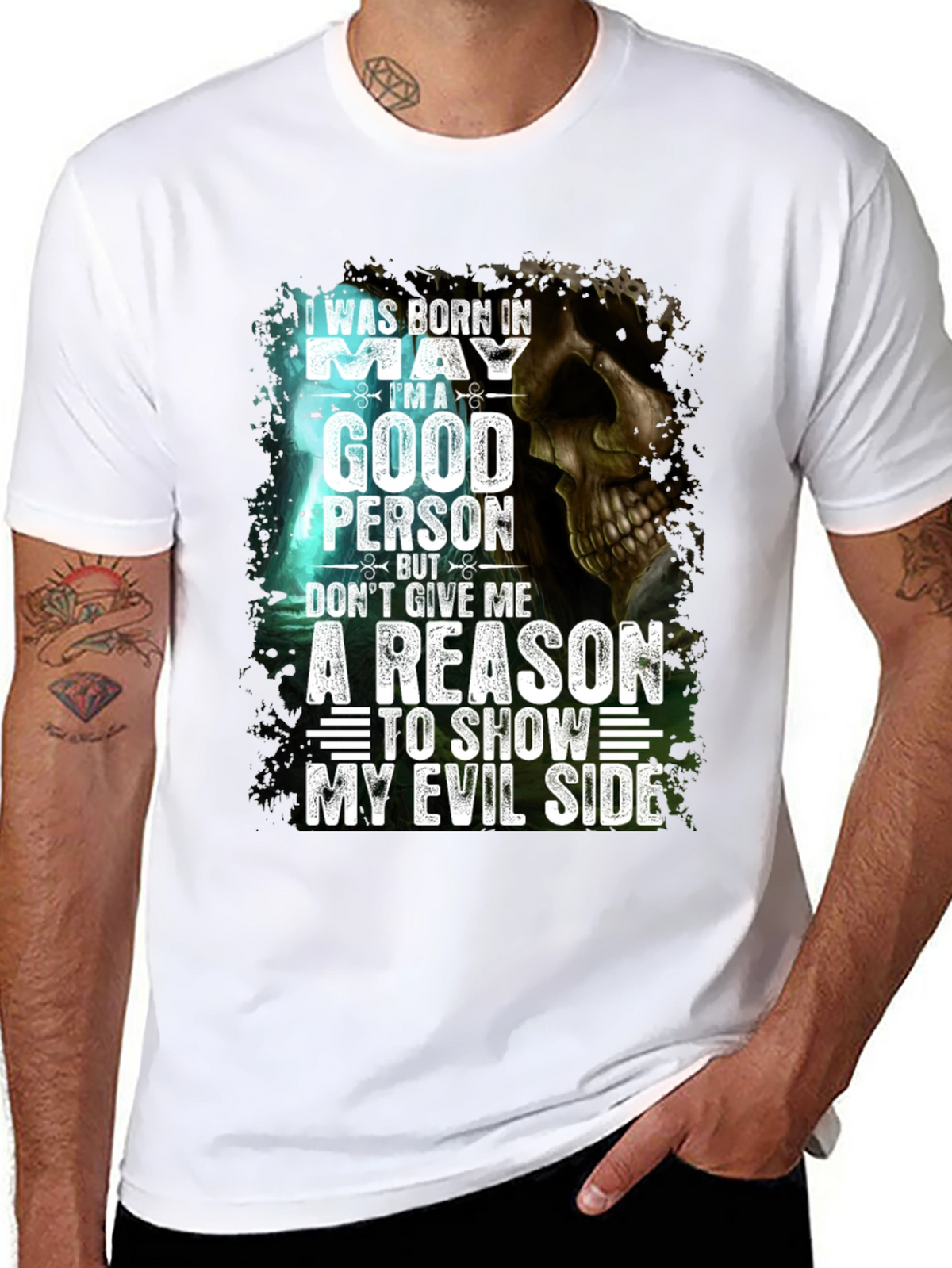 Born in May Good Person Graphic Tee