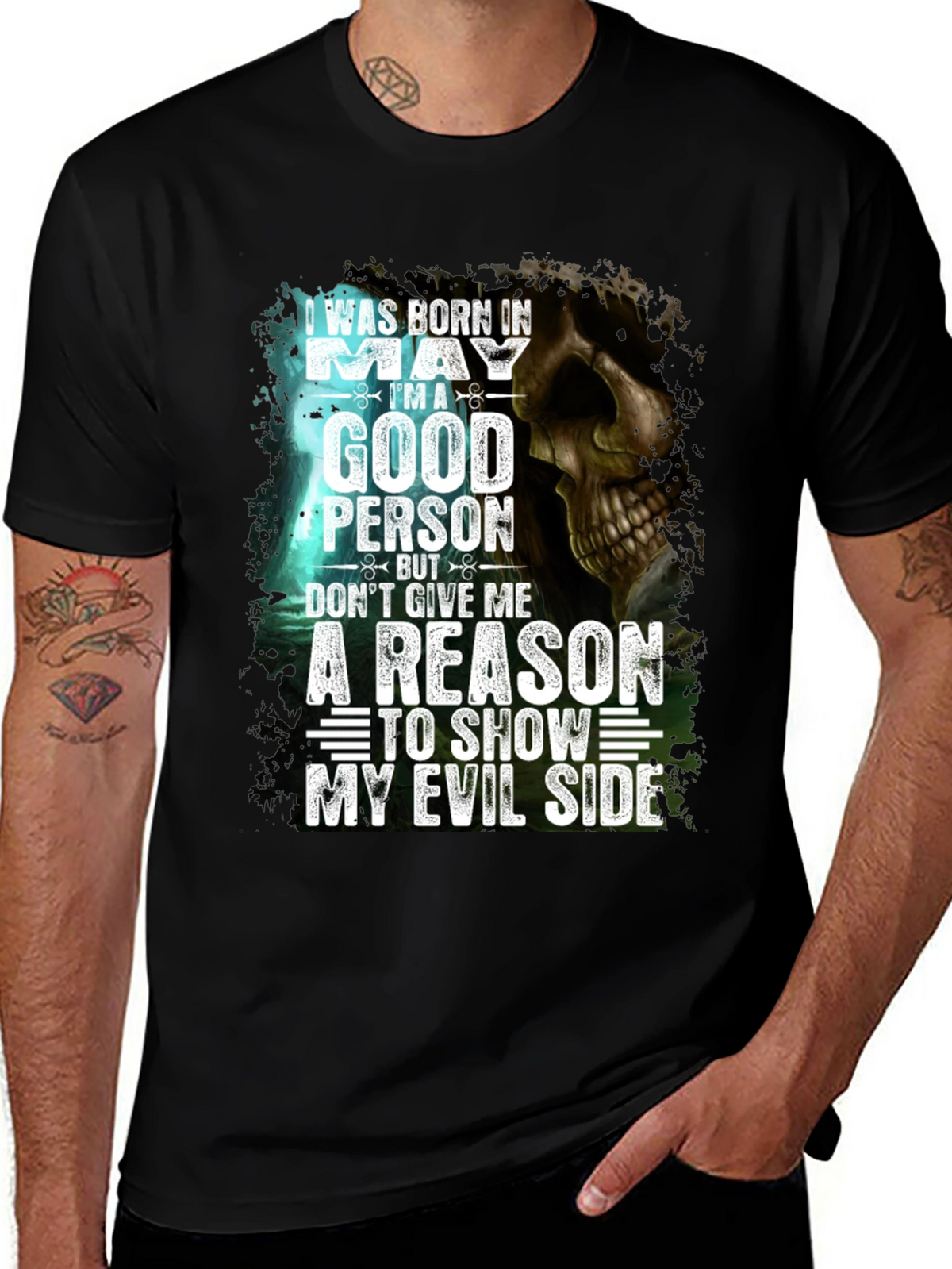 Born in May Good Person Graphic Tee