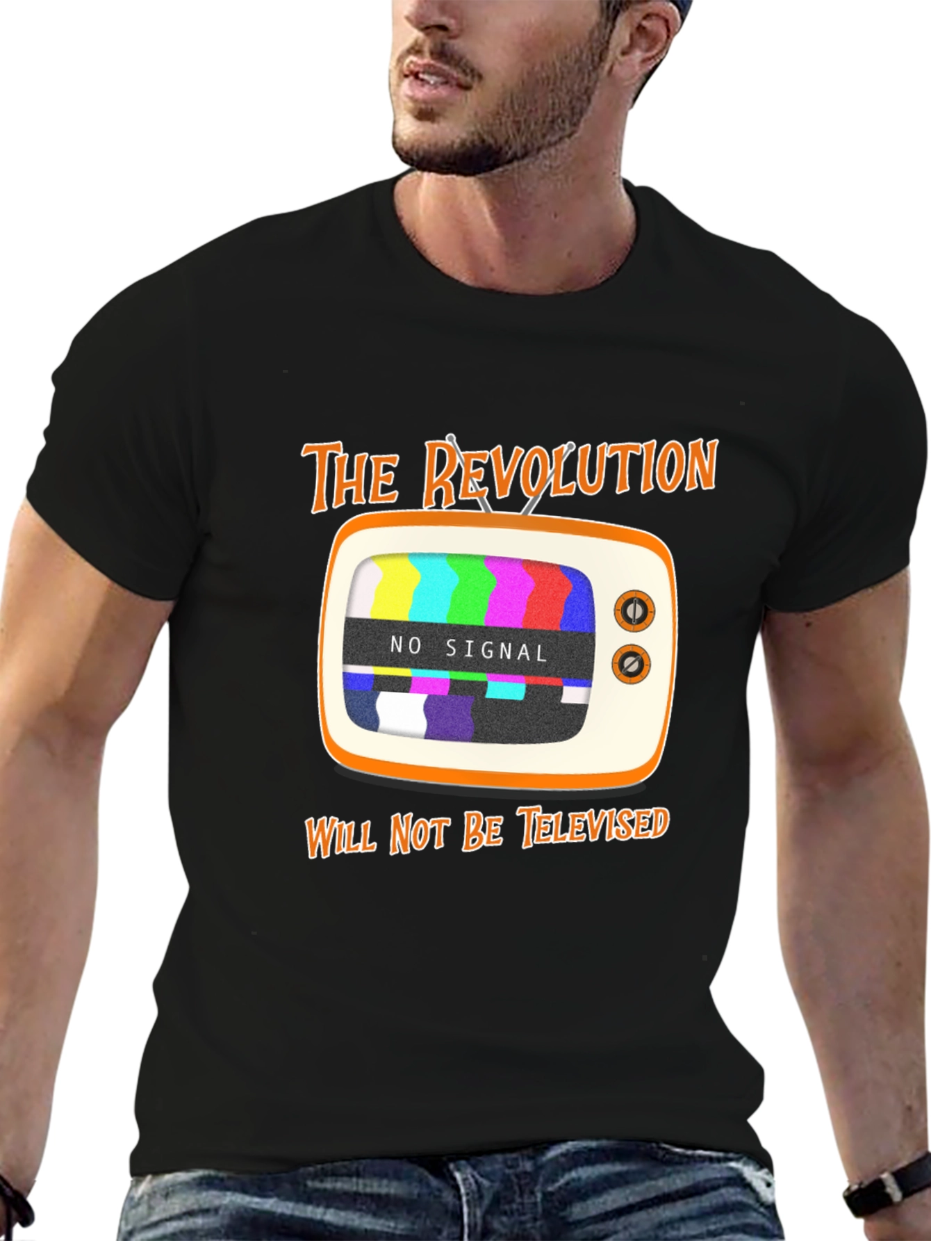 Revolution Not Televised Graphic Tee - Black T-Shirt