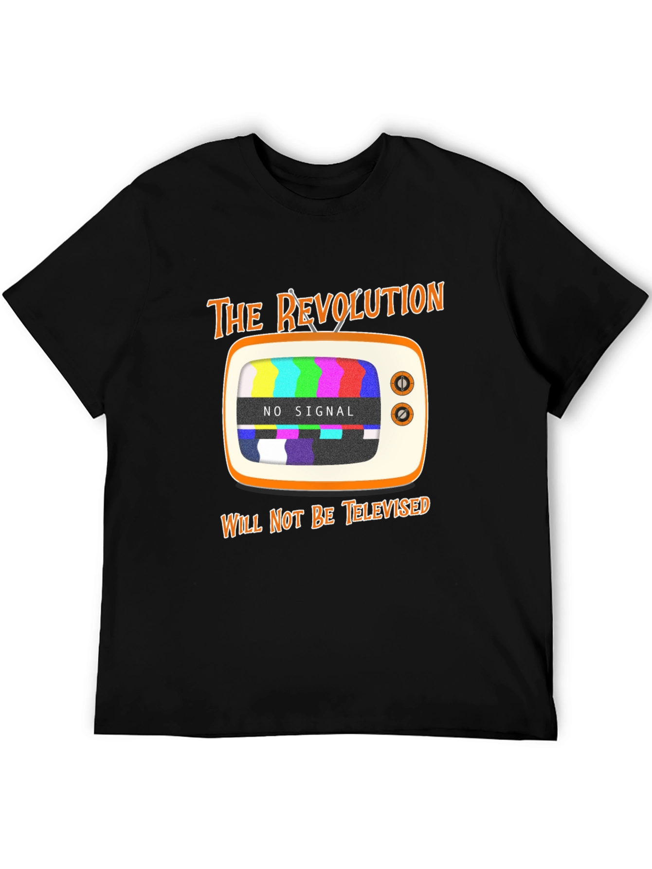 Revolution Not Televised Graphic Tee - Black T-Shirt
