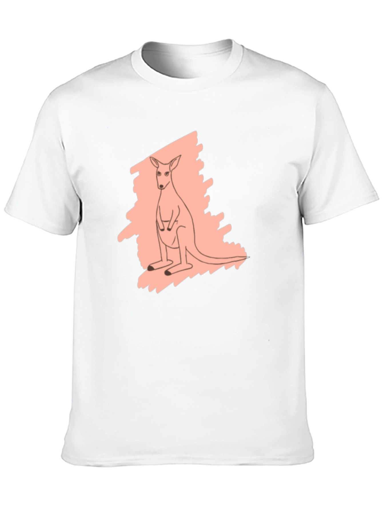 Kangaroo Graphic Tee - Black Unisex Shirt