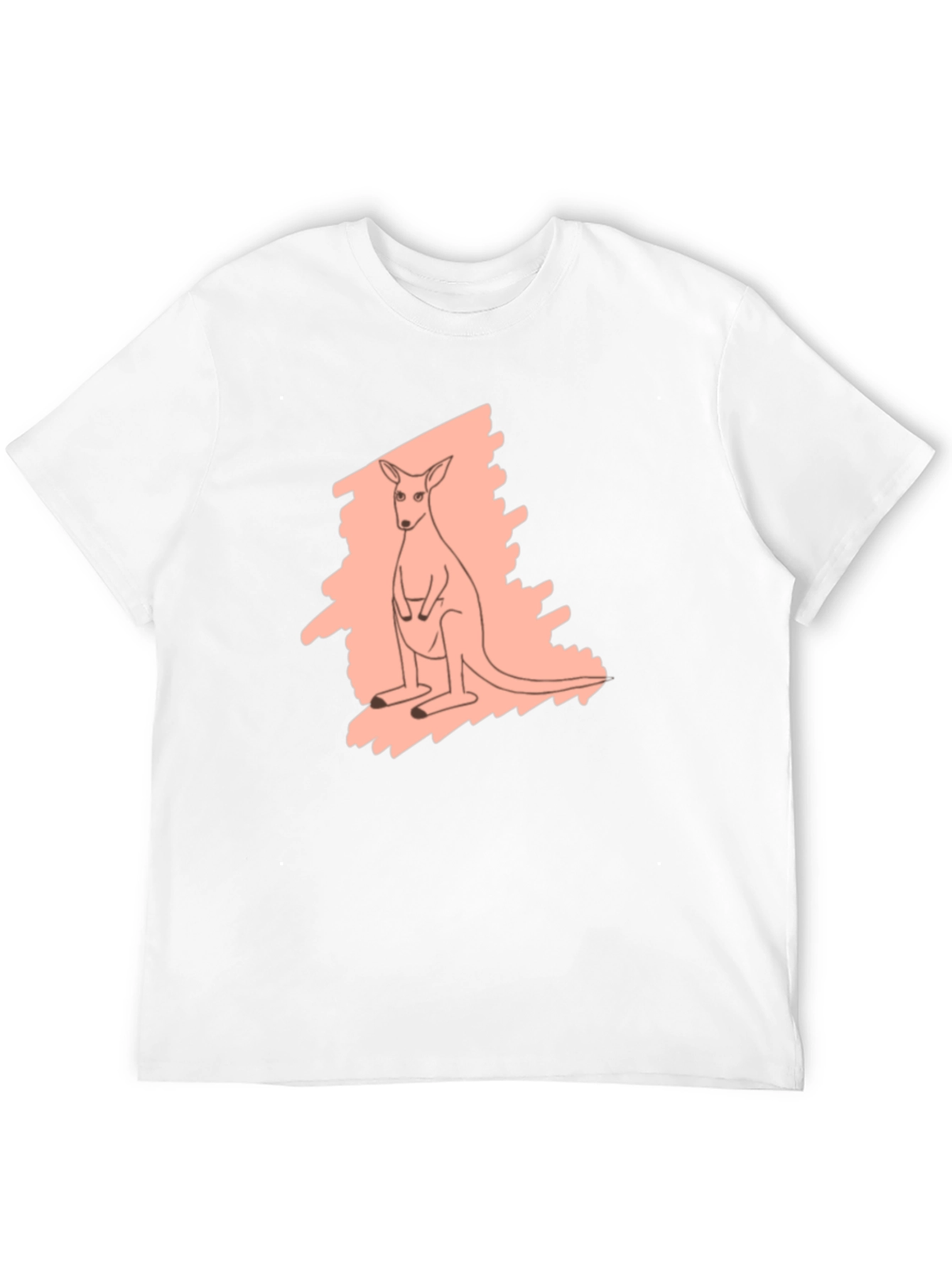 Kangaroo Graphic Tee - Black Unisex Shirt