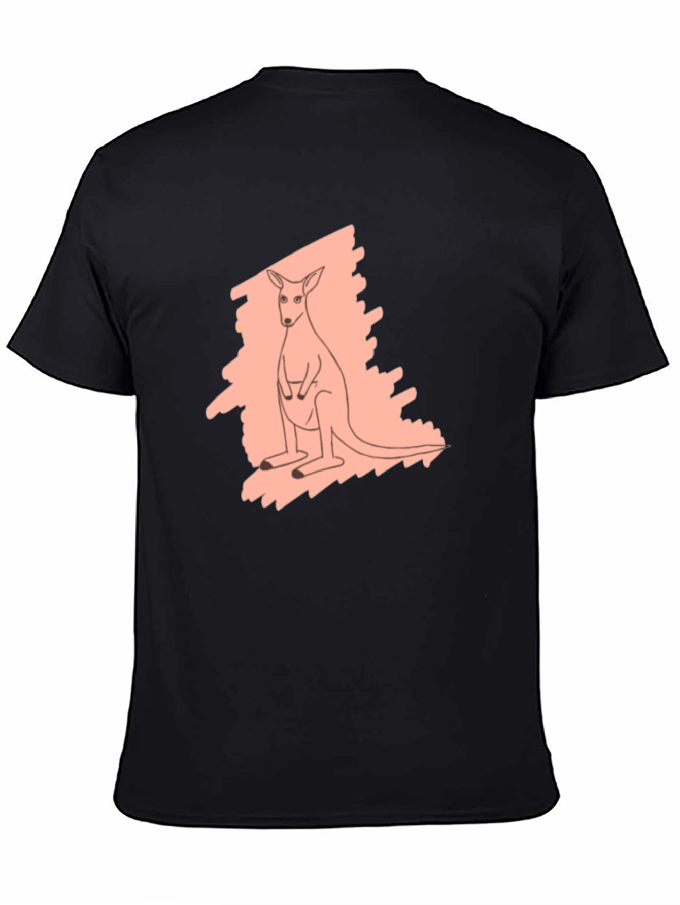 Kangaroo Graphic Tee - Black Unisex Shirt