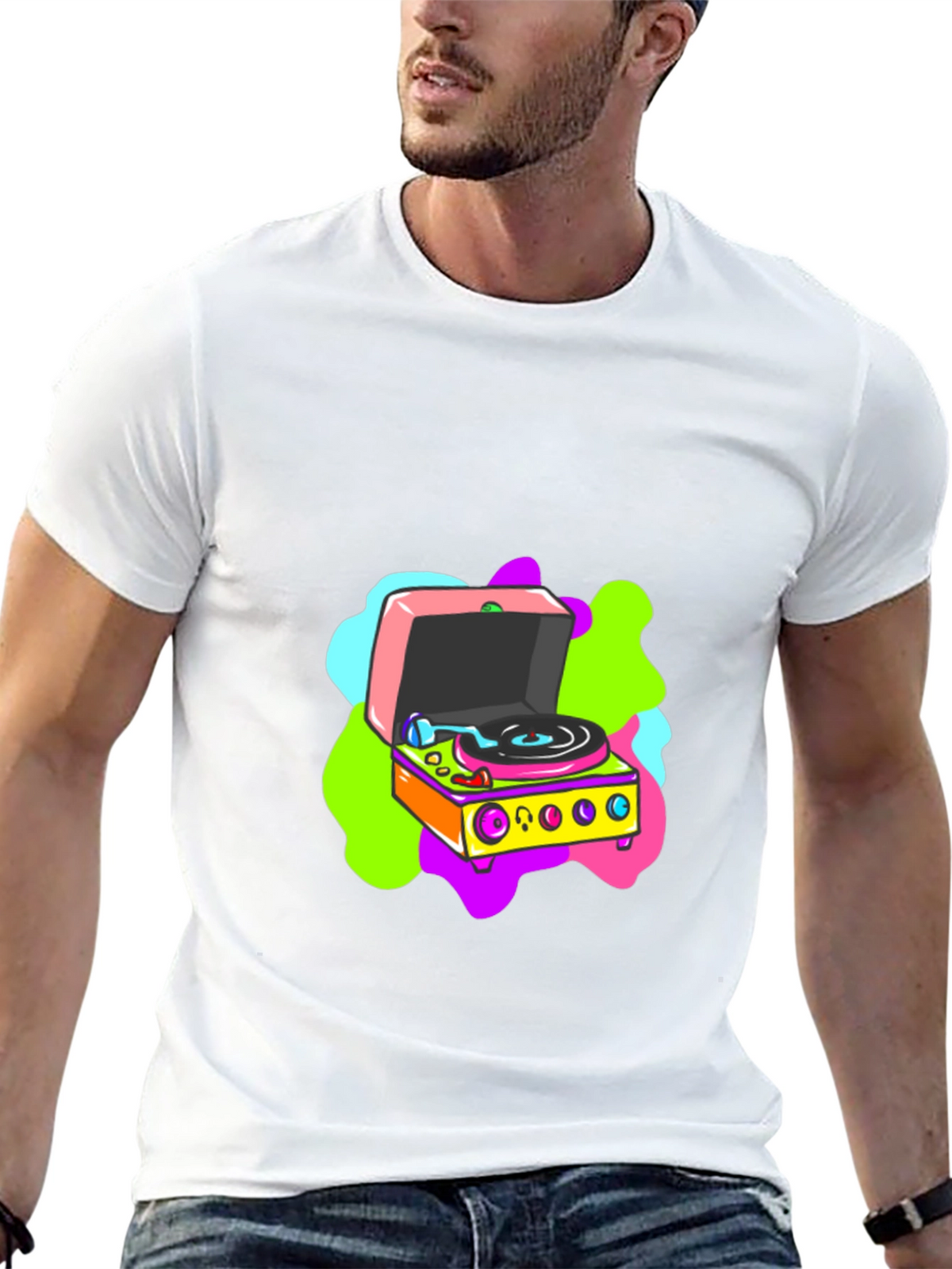 Retro Turntable Graphic Tee