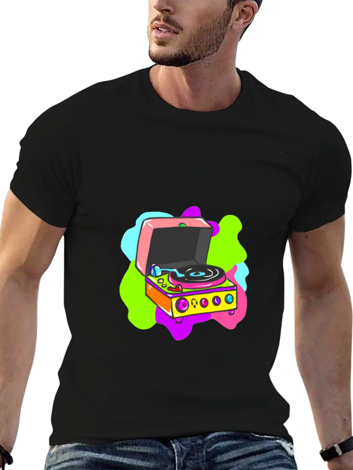 Retro Turntable Graphic Tee