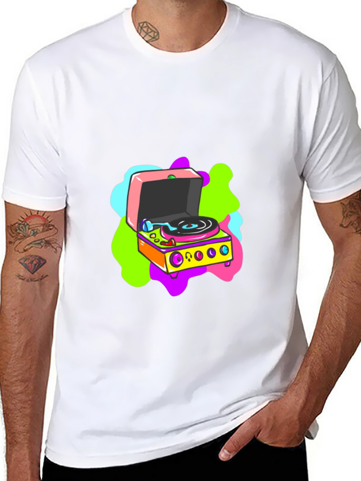 Retro Turntable Graphic Tee