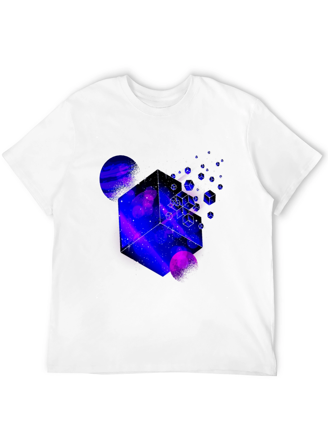Cosmic Cube Graphic Tee - Mens Black T-Shirt