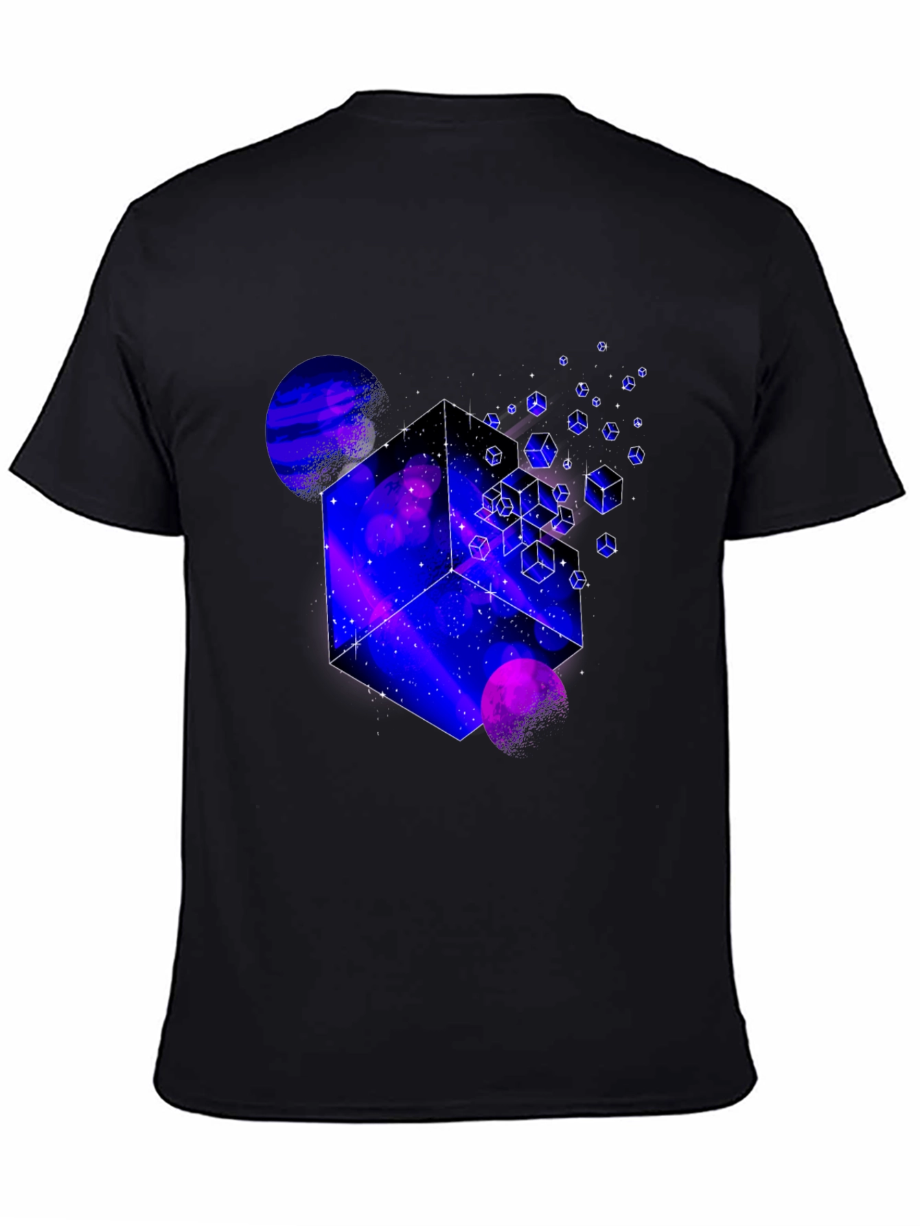 Cosmic Cube Graphic Tee - Mens Black T-Shirt