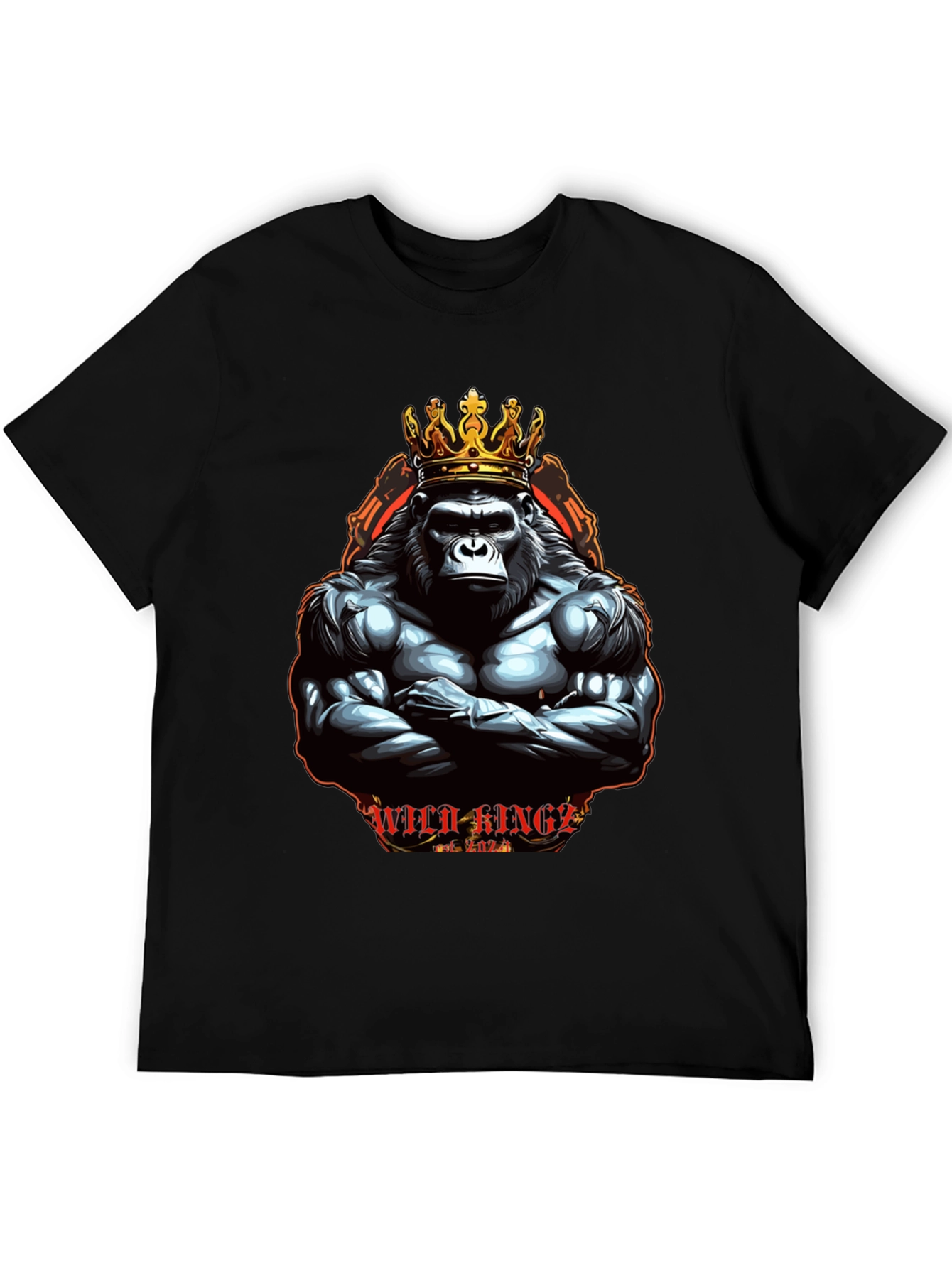Wild Kings Gorilla Graphic Tee - Black