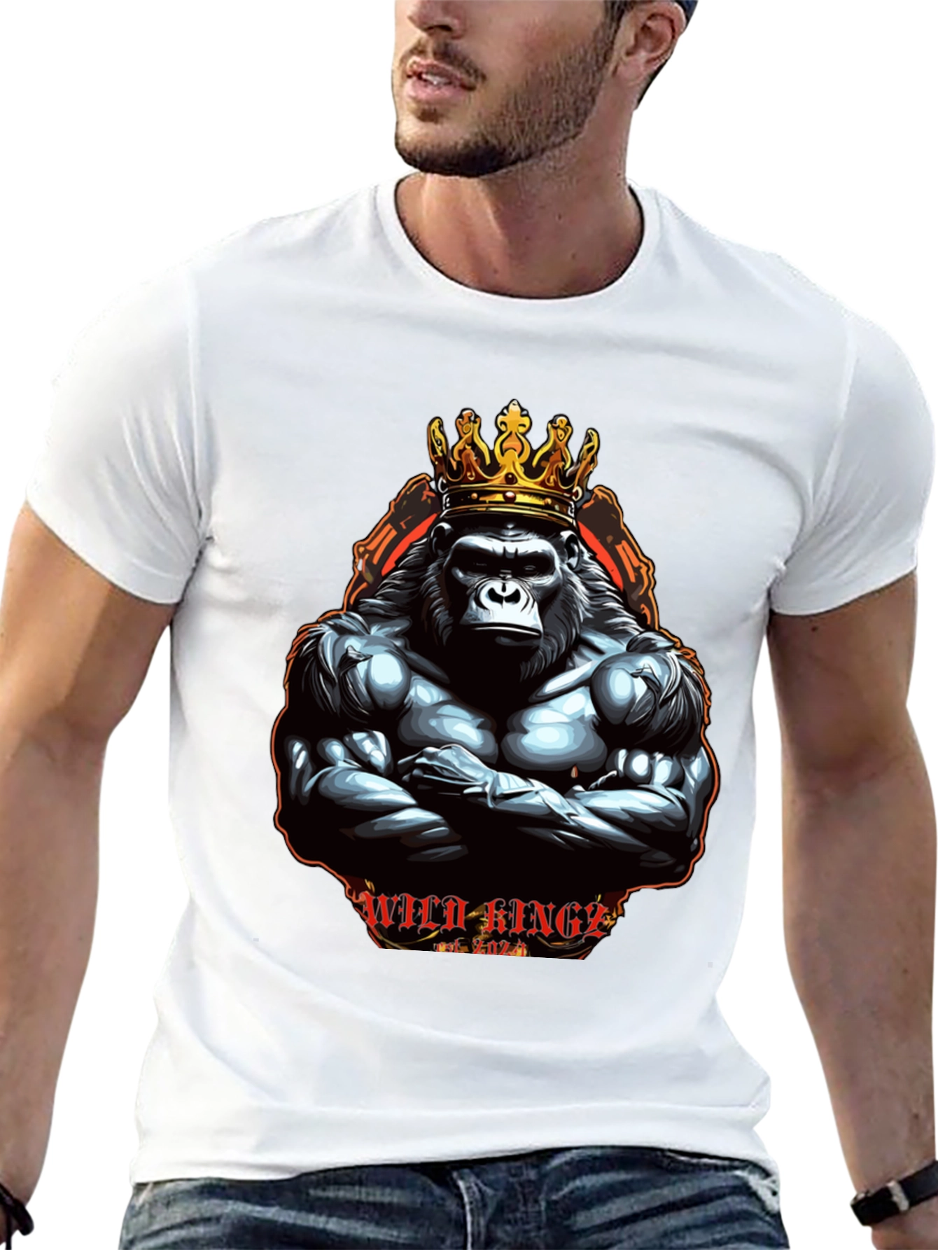 Wild Kings Gorilla Graphic Tee - Black