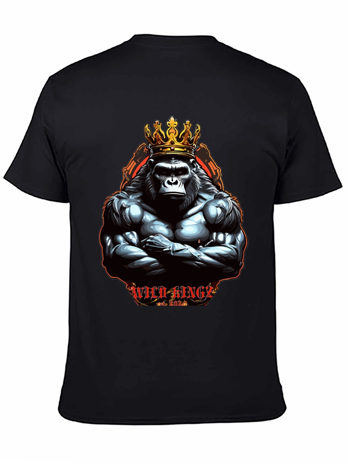 Wild Kings Gorilla Graphic Tee - Black