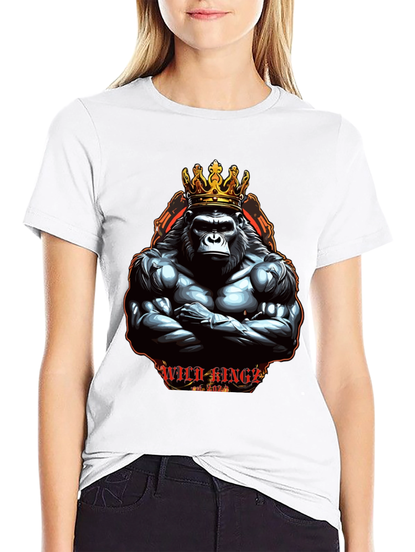 Wild Kings Gorilla Graphic Tee - Black