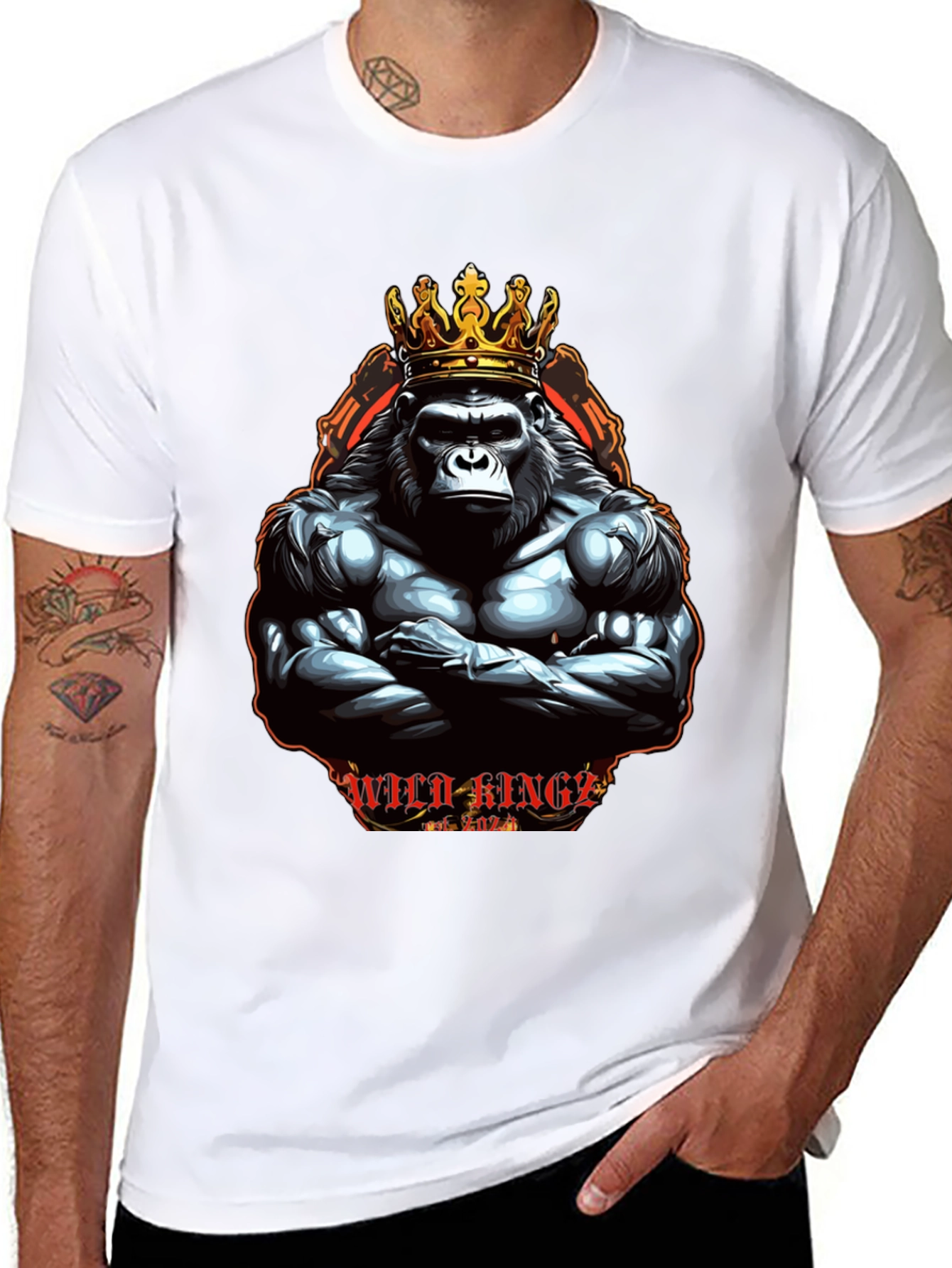 Wild Kings Gorilla Graphic Tee - Black