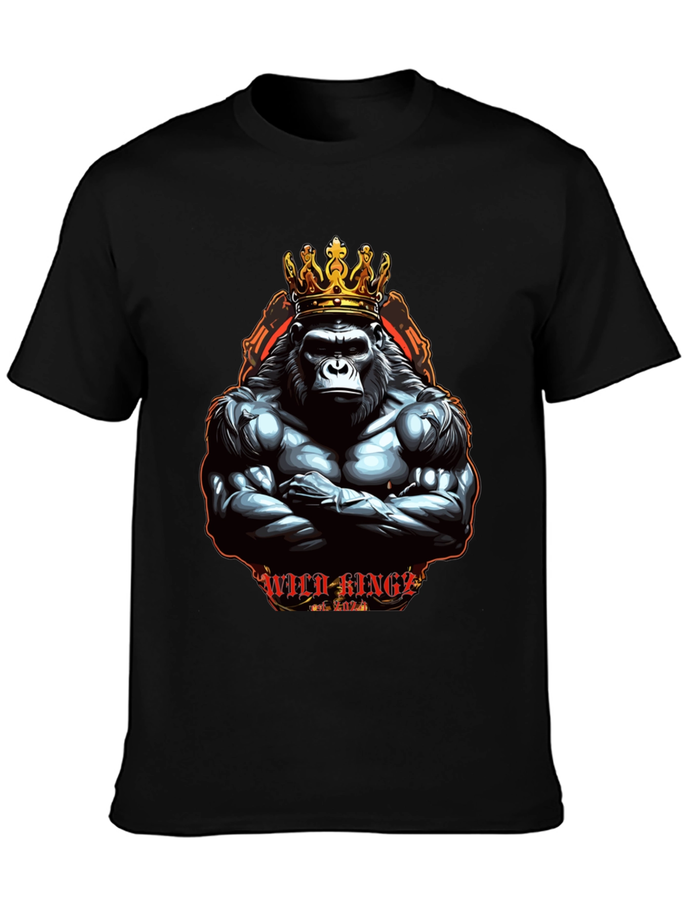 Wild Kings Gorilla Graphic Tee - Black