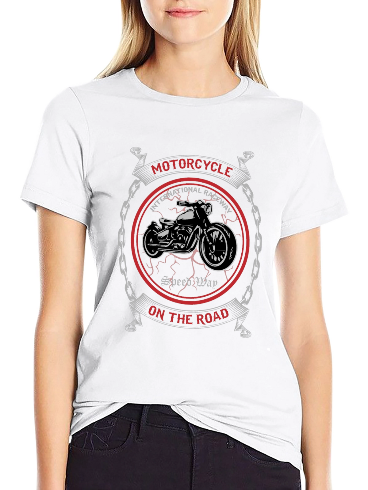 Motorcycle Graphic T-Shirt - Biker Style Tee