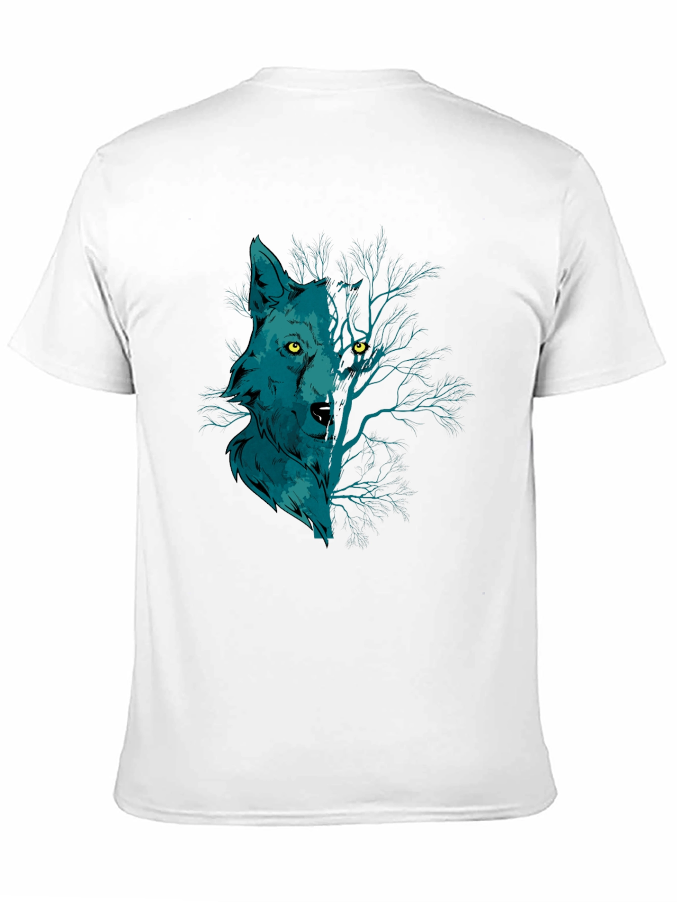 Wolf and Woods Graphic Tee - Black Cotton T-Shirt