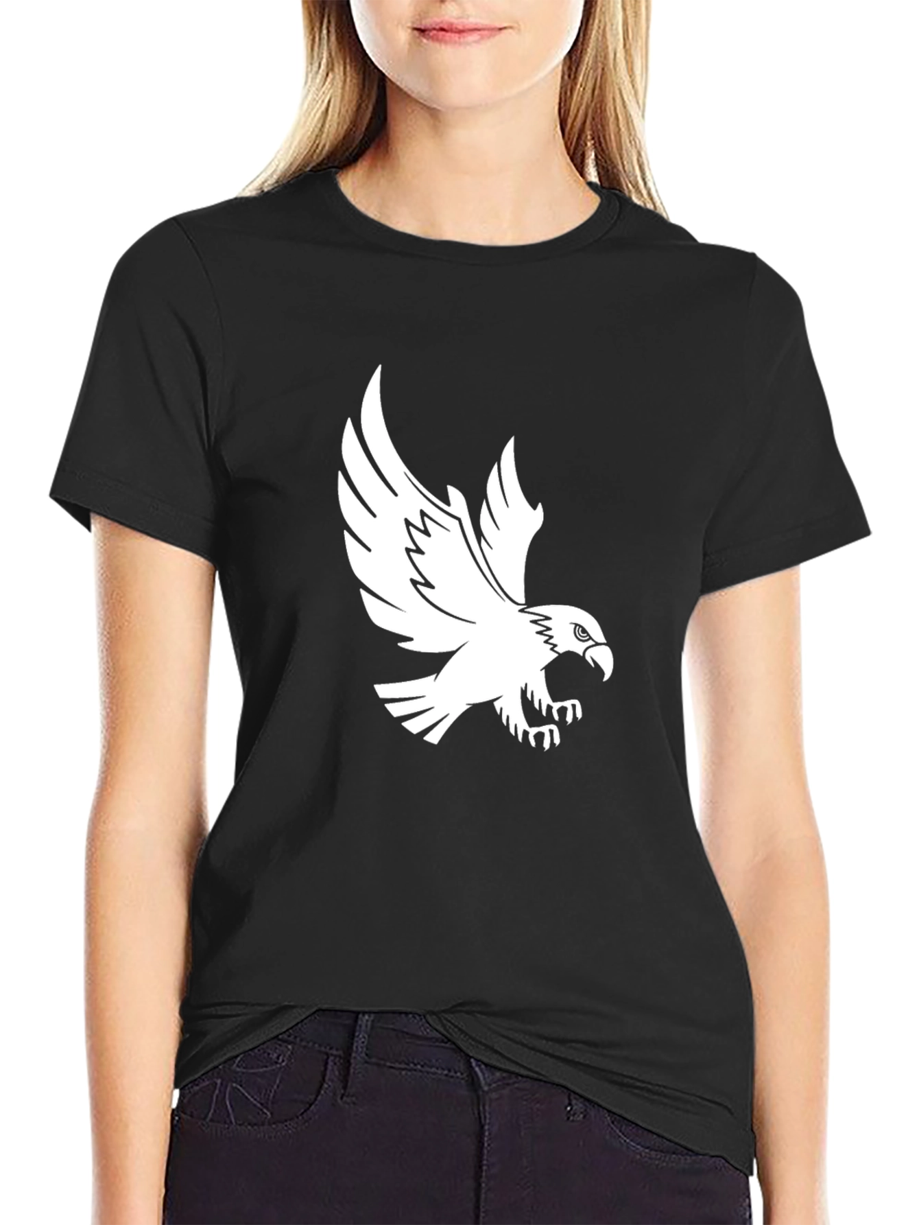 Black Eagle Graphic Tee - Mens Fashion