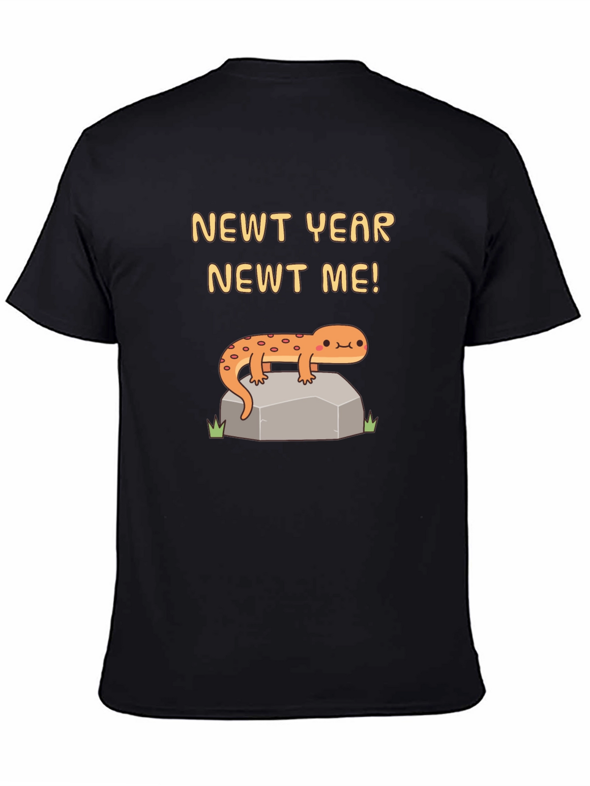 Newt Year Newt Me Black T-Shirt