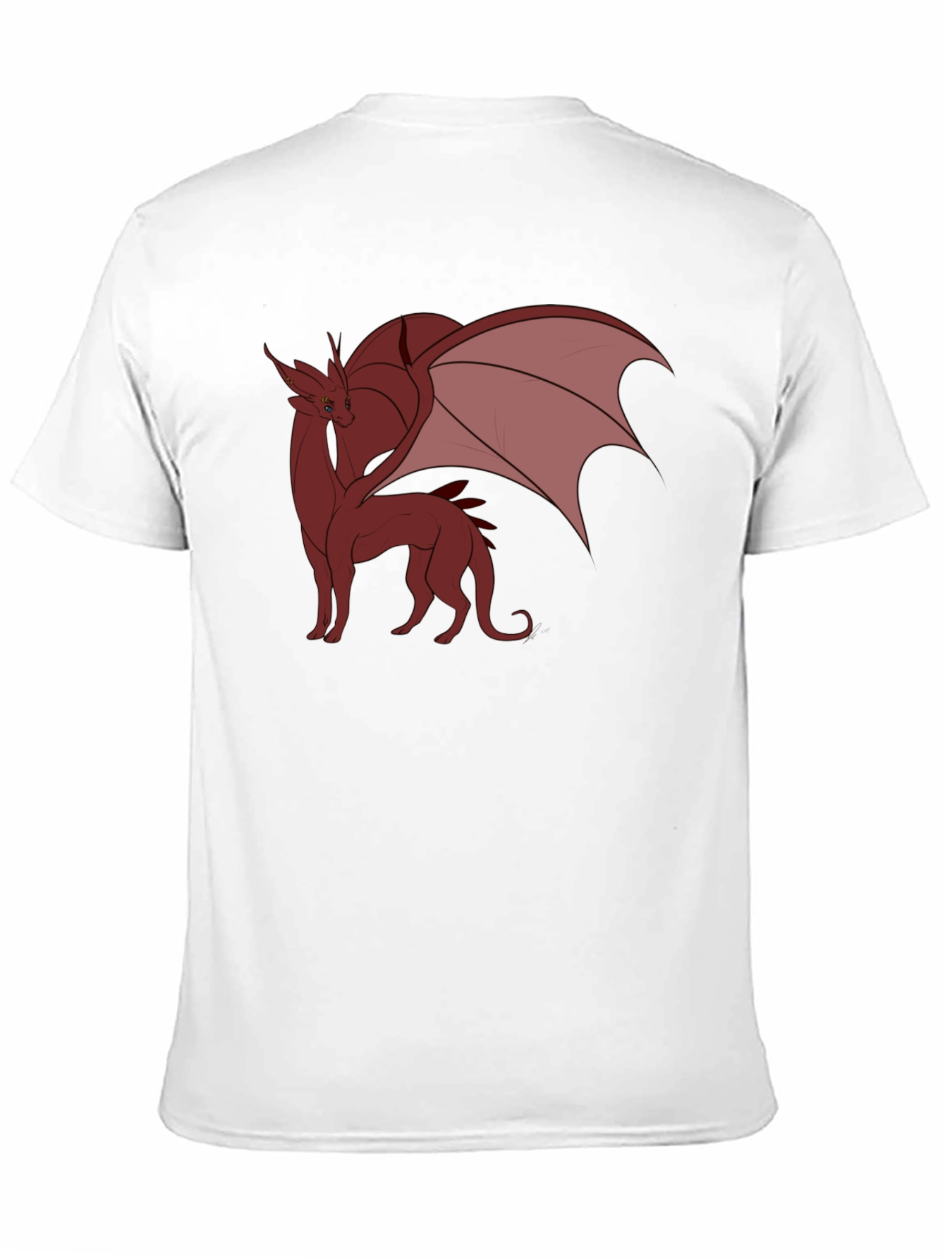 Dragon Graphic Tee - Black Cotton Blend