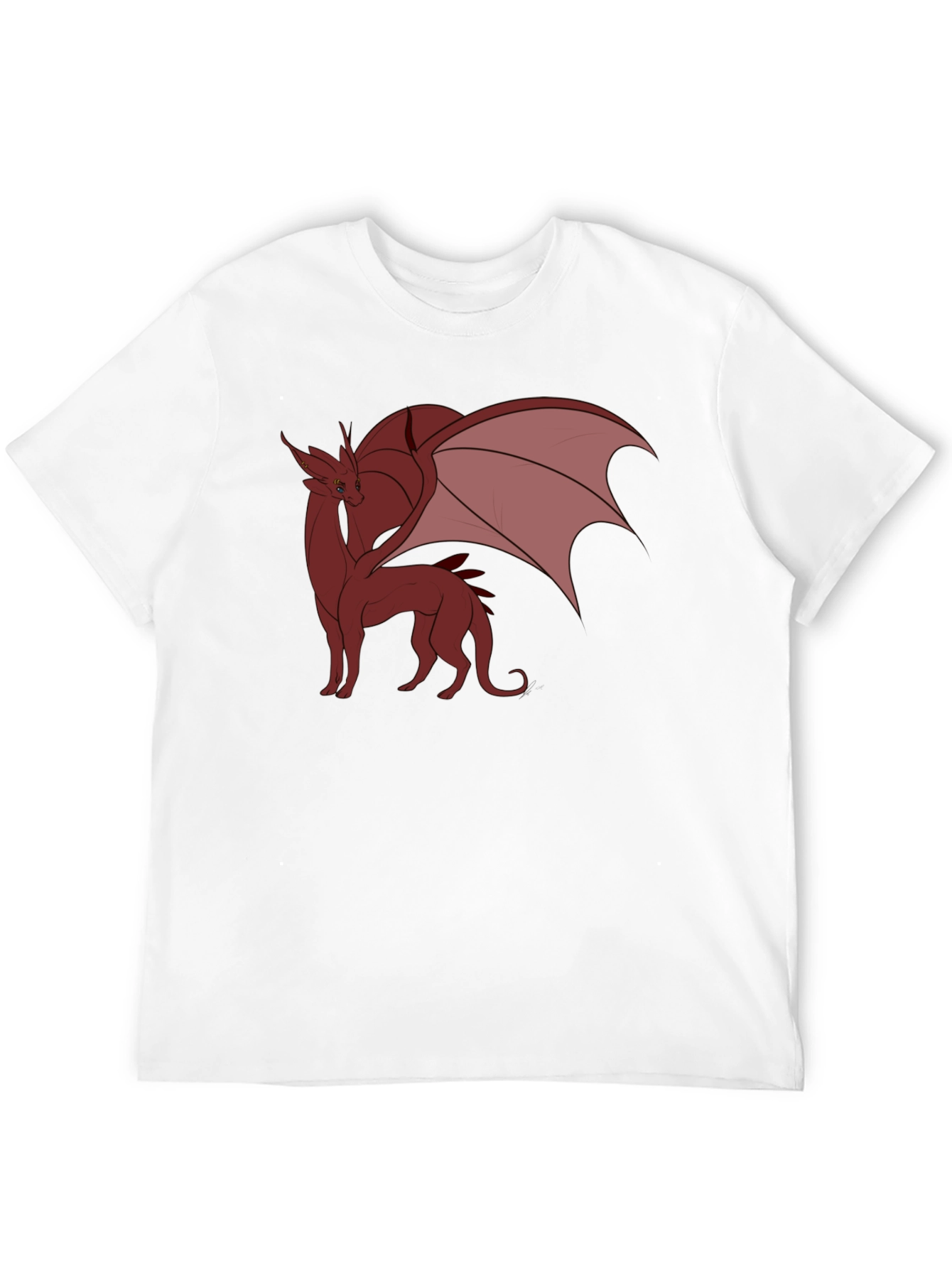 Dragon Graphic Tee - Black Cotton Blend