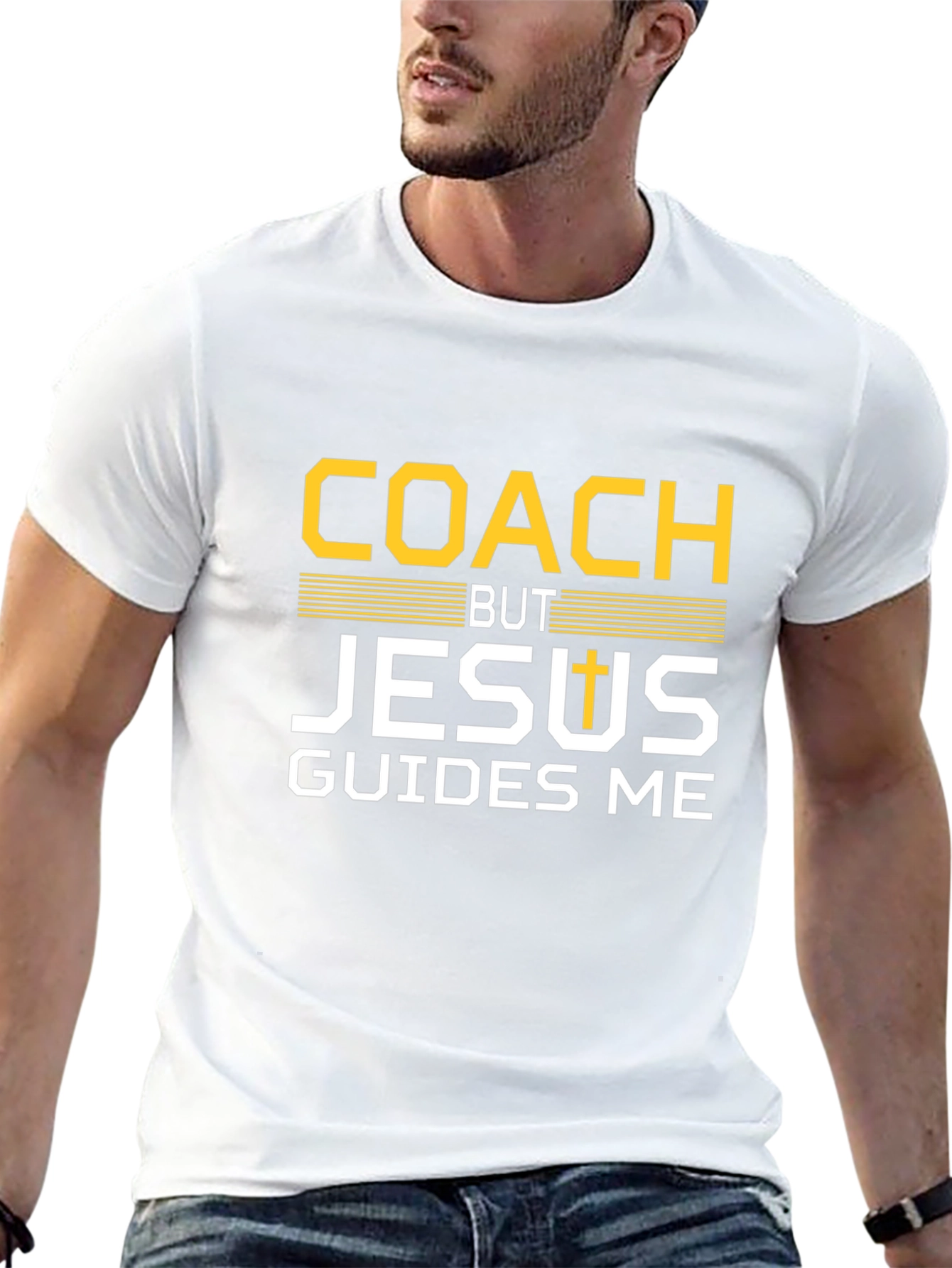 Coach But Jesus Guides Me T-Shirt