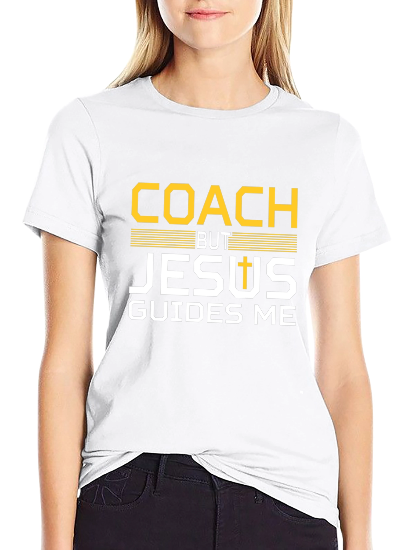 Coach But Jesus Guides Me T-Shirt