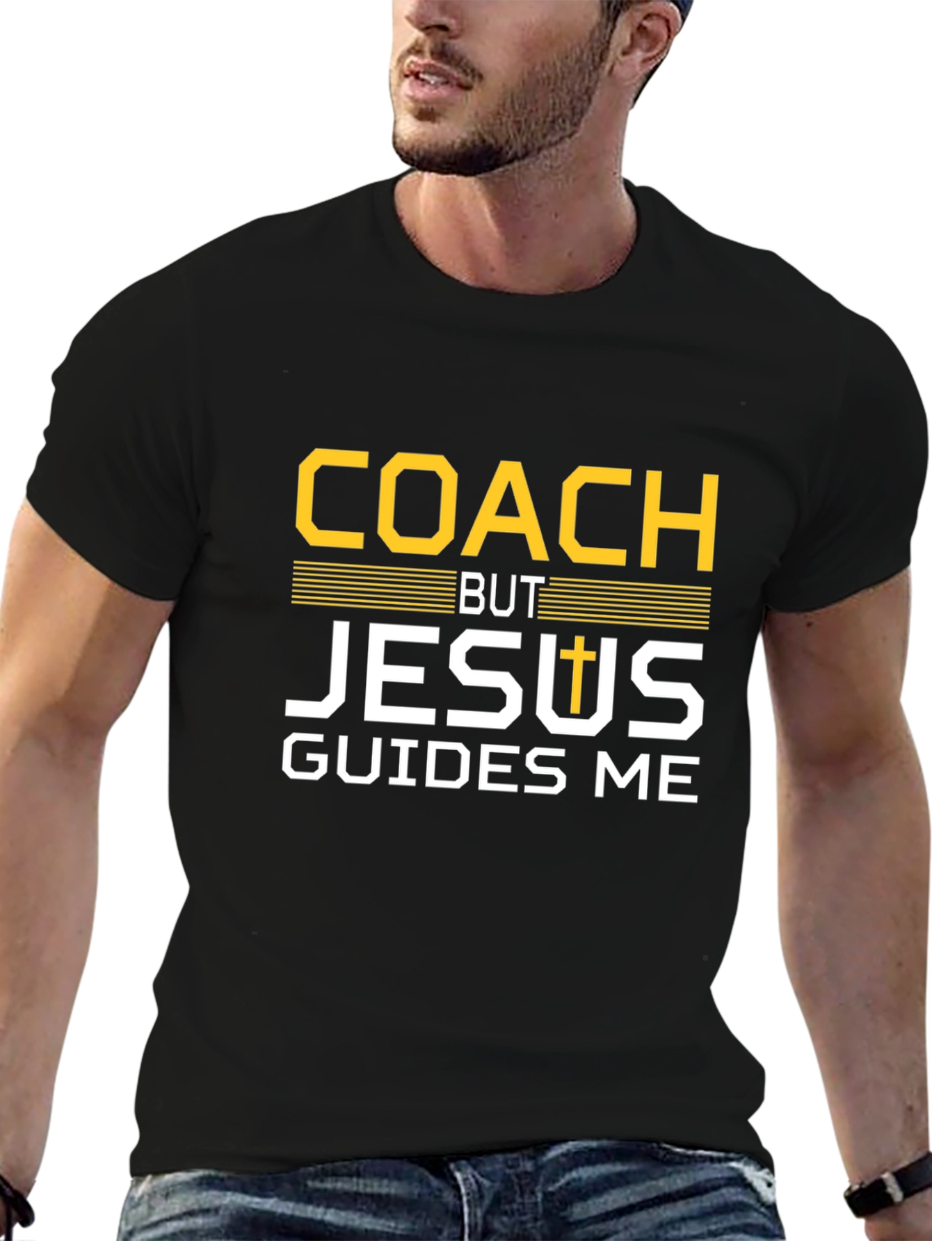 Coach But Jesus Guides Me T-Shirt