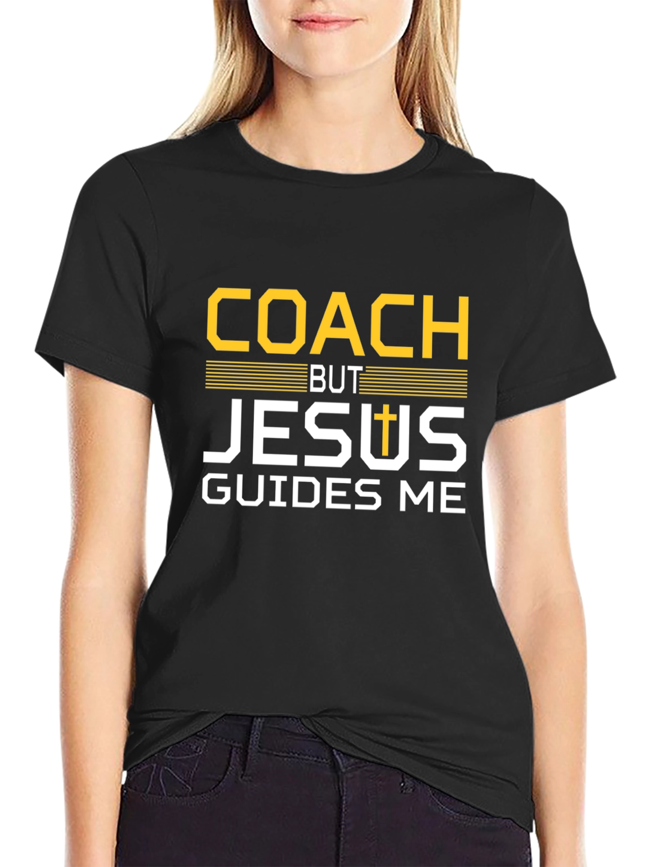 Coach But Jesus Guides Me T-Shirt